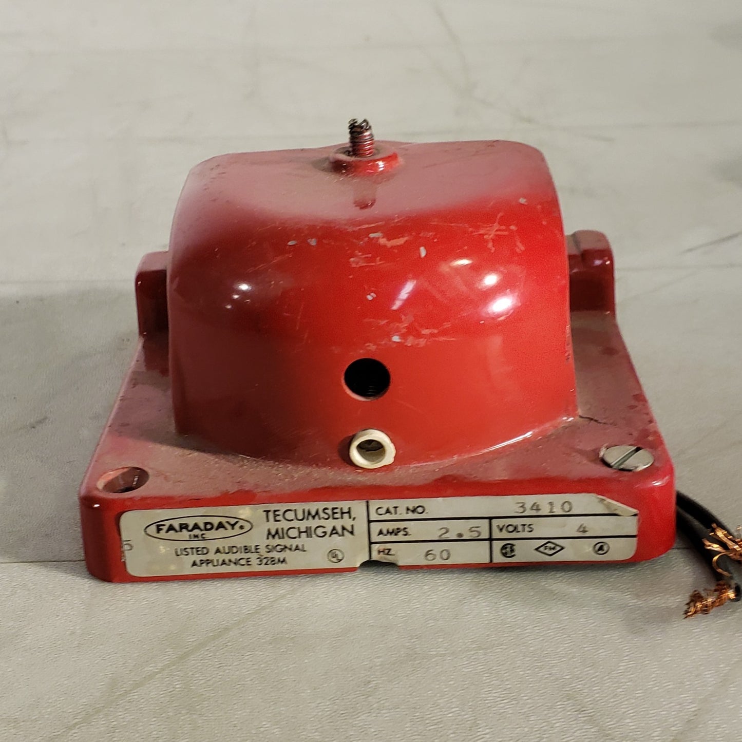 FOS Faraday 3410 Red Bell Standard Electric Time P/N 009843