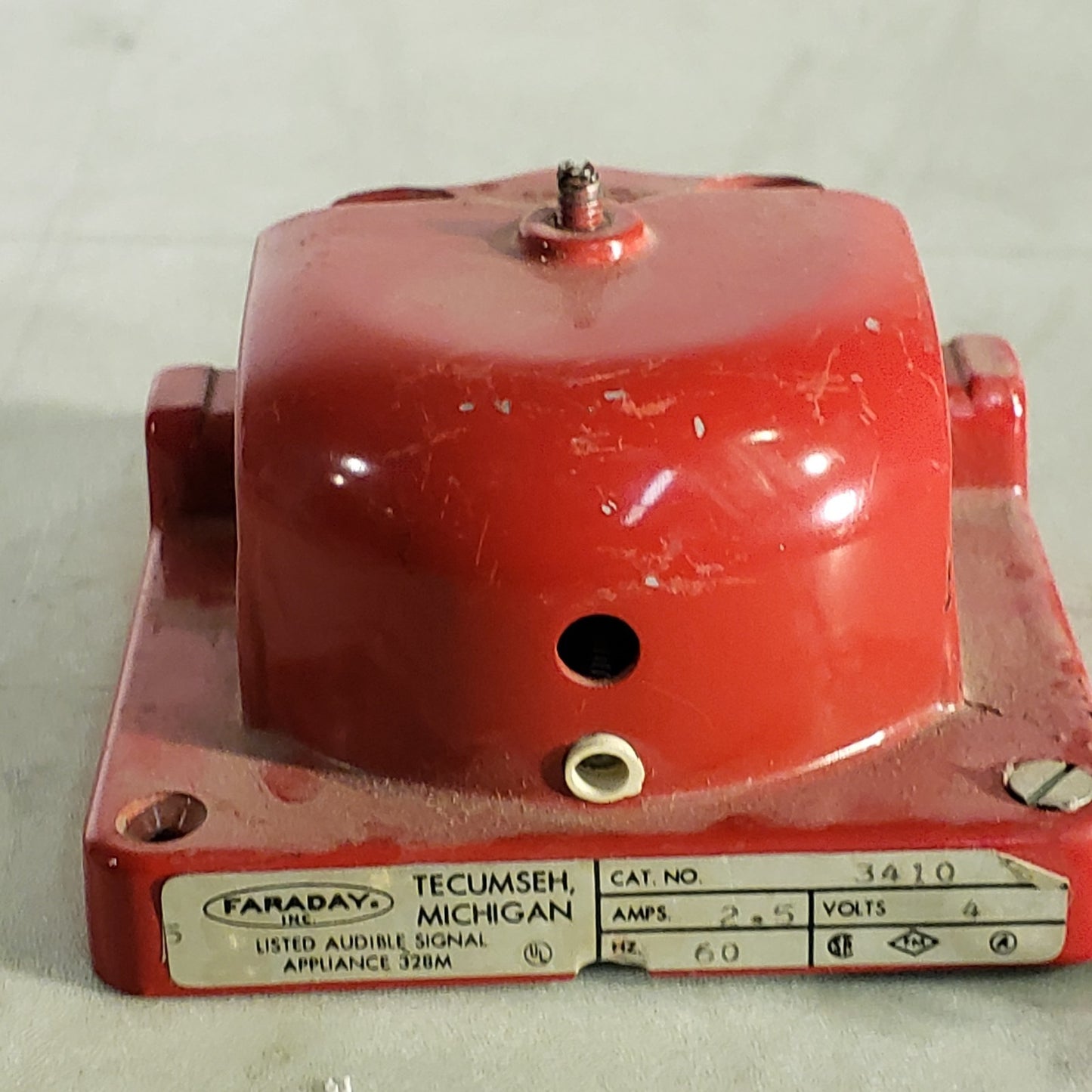 FOS Faraday 3410 Red Bell Standard Electric Time P/N 009843