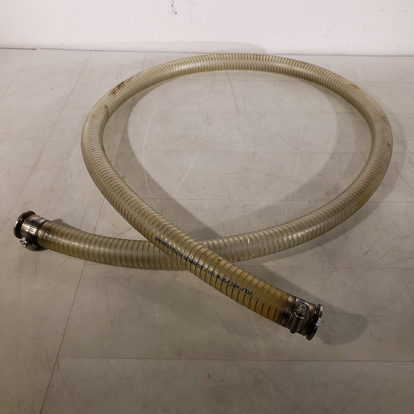 ISO KF25 NW25 Vacuum Hose 80" L 1.5" OD Metal Winding Reinforced High Vacuum