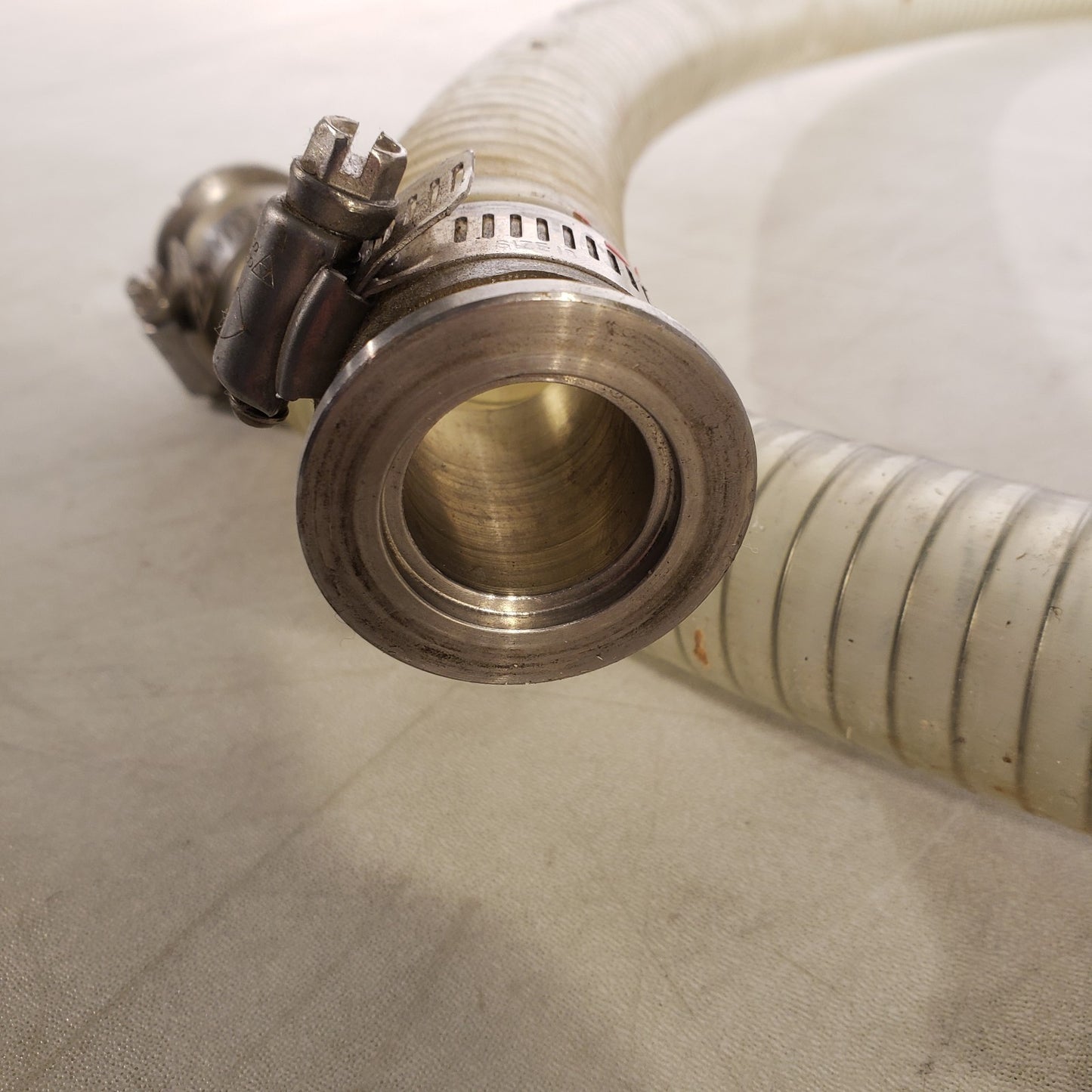 ISO KF25 NW25 Vacuum Hose 80" L 1.5" OD Metal Winding Reinforced High Vacuum