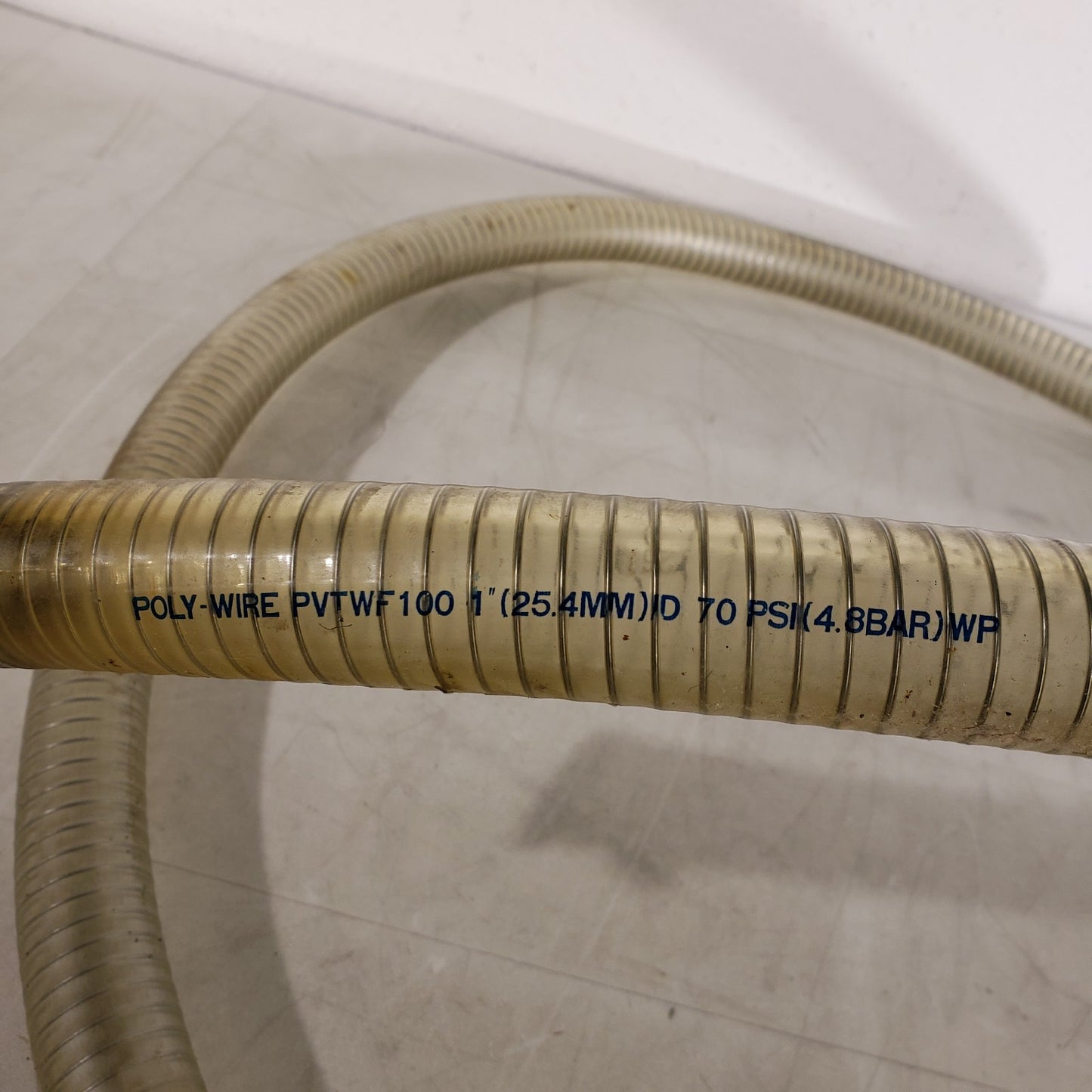 ISO KF25 NW25 Vacuum Hose 80" L 1.5" OD Metal Winding Reinforced High Vacuum