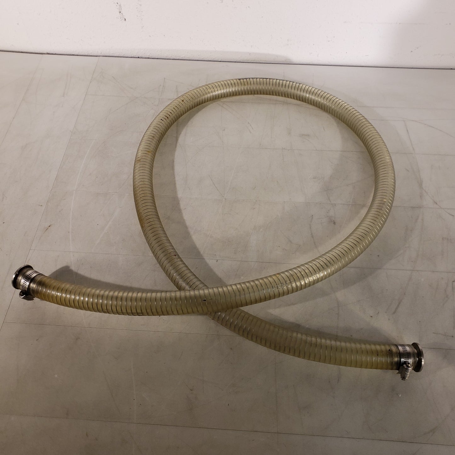 ISO KF25 NW25 Vacuum Hose 80" L 1.5" OD Metal Winding Reinforced High Vacuum