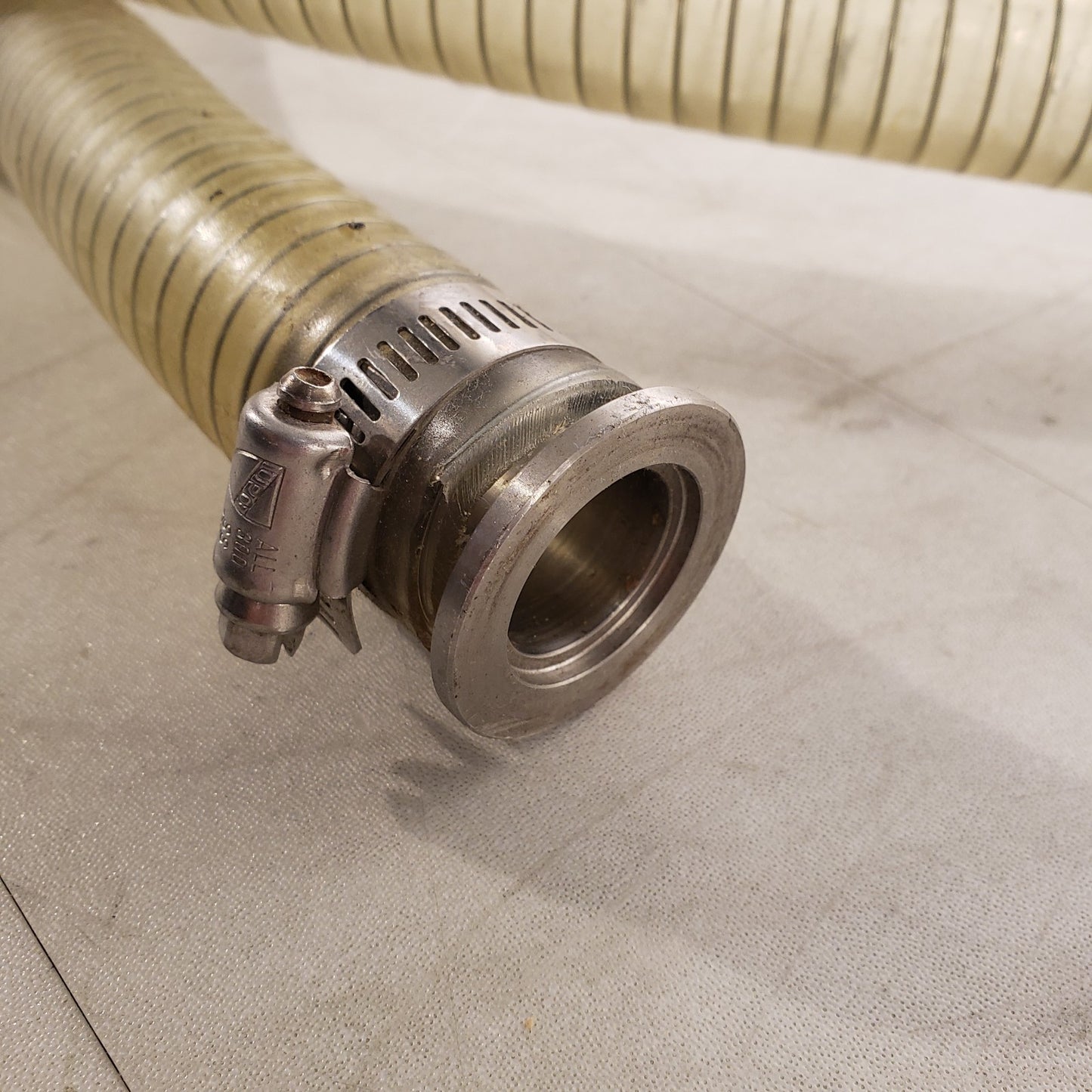 ISO KF25 NW25 Vacuum Hose 80" L 1.5" OD Metal Winding Reinforced High Vacuum