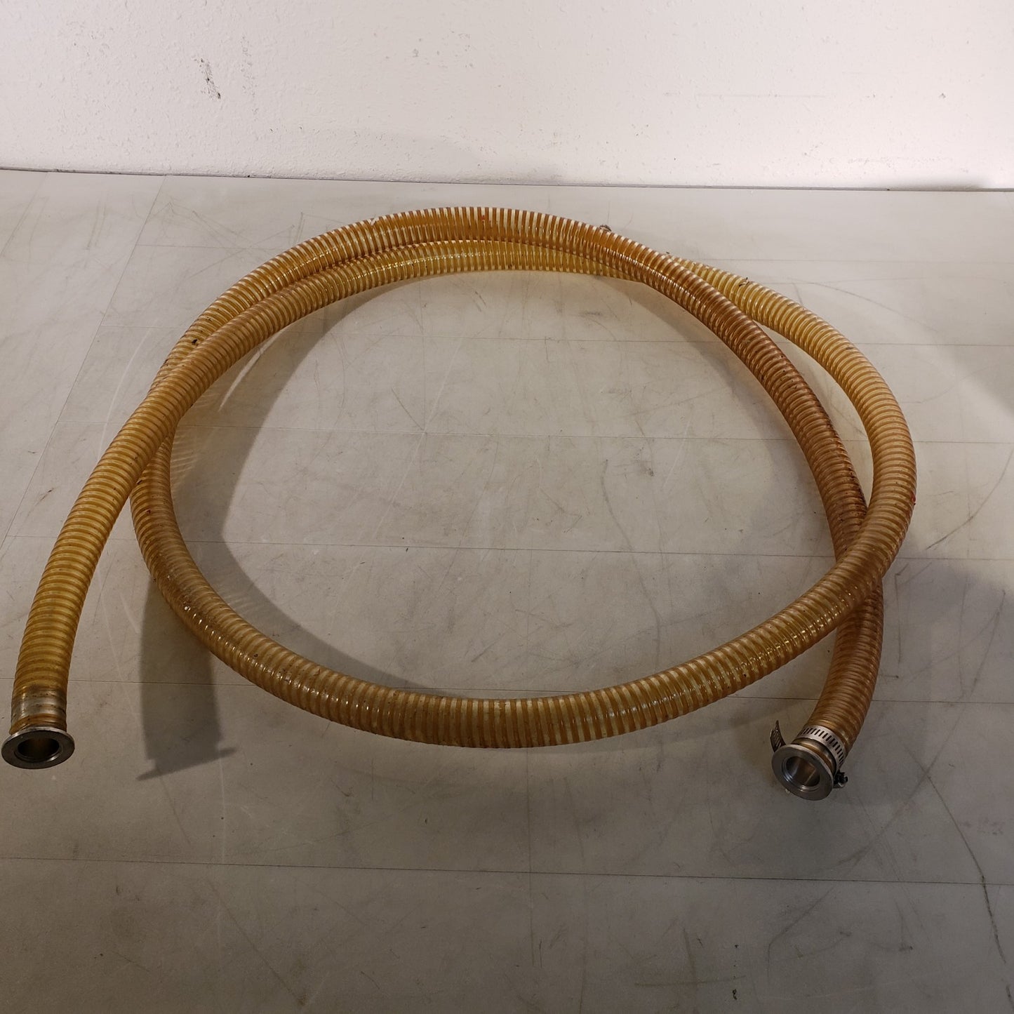 ISO KF25 NW25 Vacuum Hose 10ft 1.25" OD Metal Winding Reinforced High Vacuum
