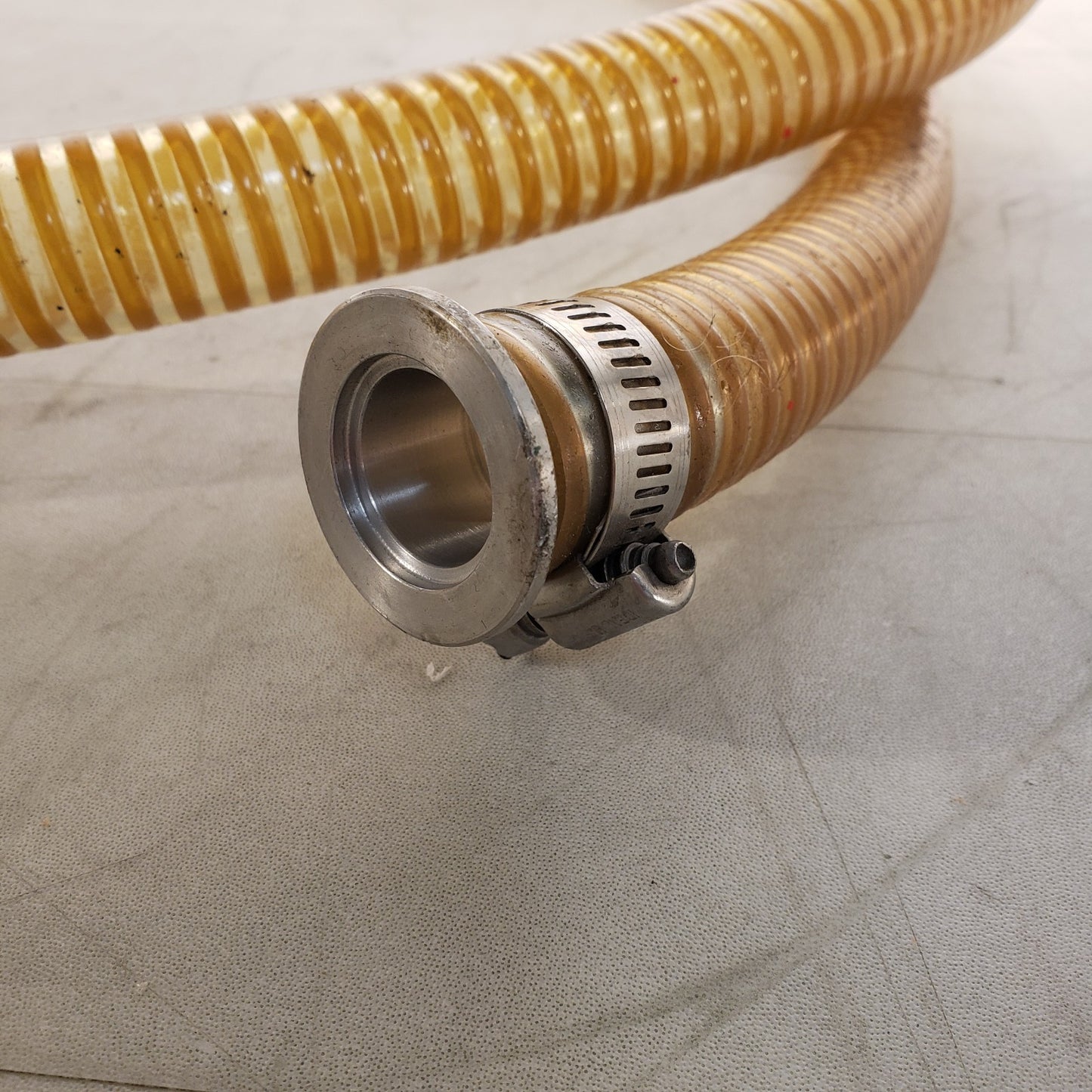 ISO KF25 NW25 Vacuum Hose 10ft 1.25" OD Metal Winding Reinforced High Vacuum
