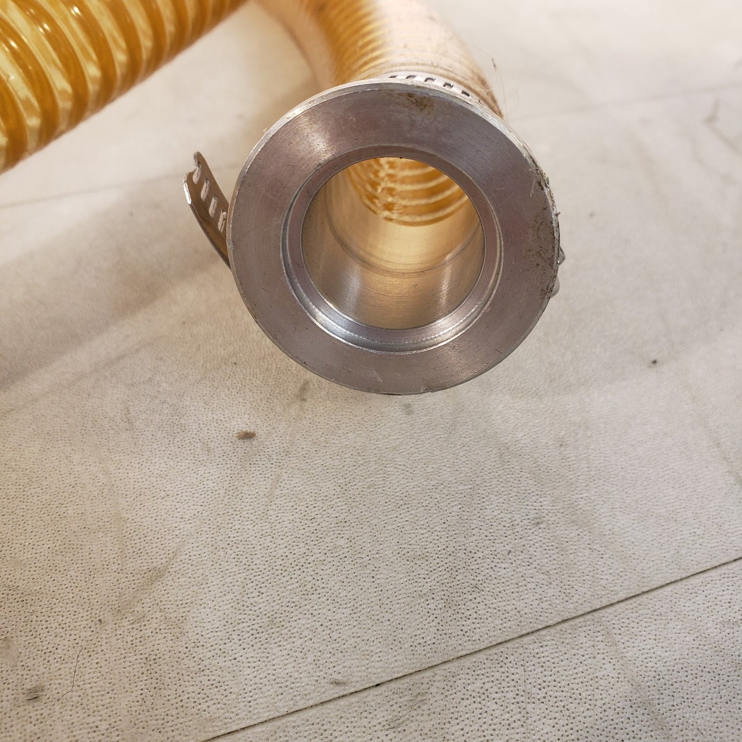 ISO KF25 NW25 Vacuum Hose 10ft 1.25" OD Metal Winding Reinforced High Vacuum