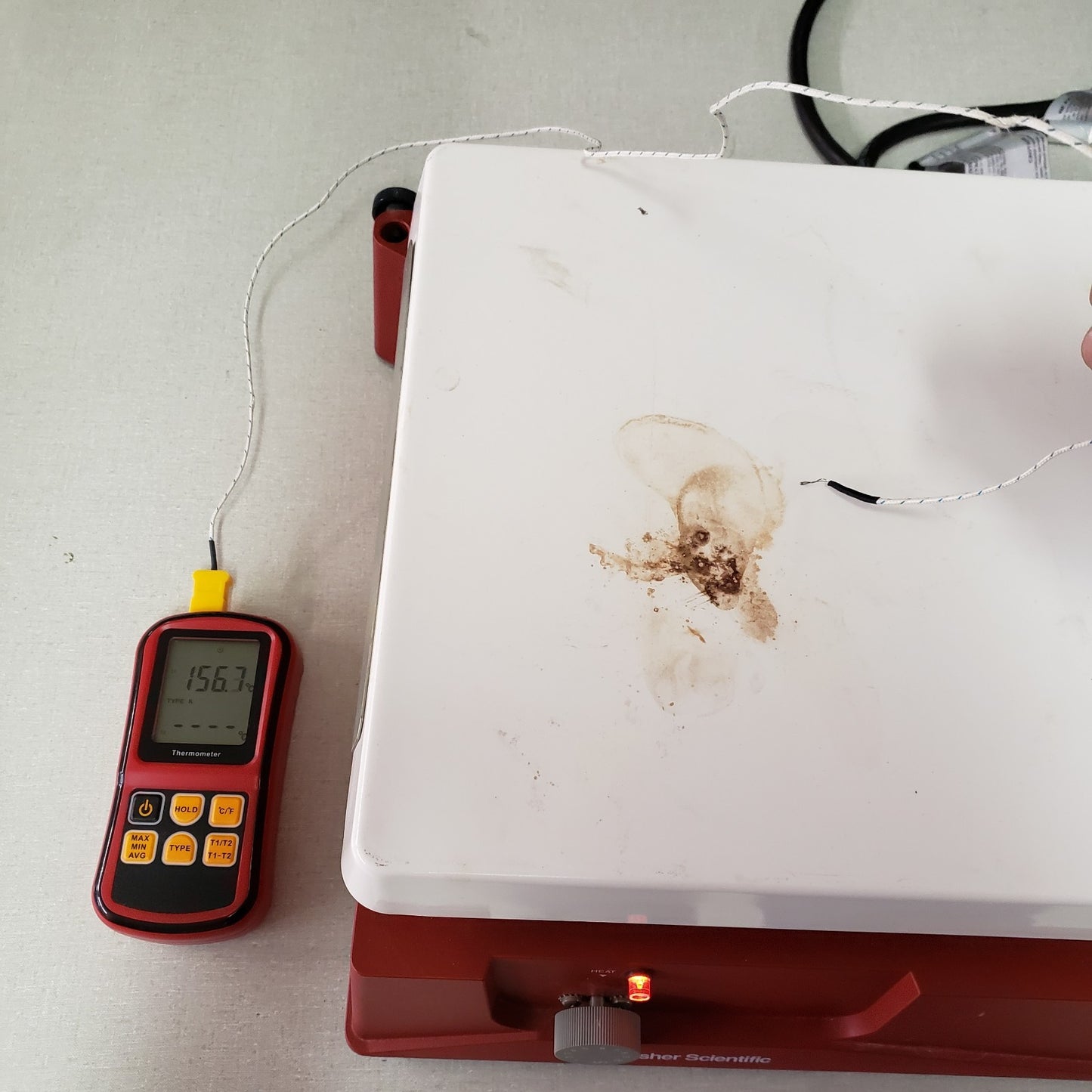 Fisher Scientific Hot Plate 11-500-12H Input 120VAC 13.5A, 20A Plug