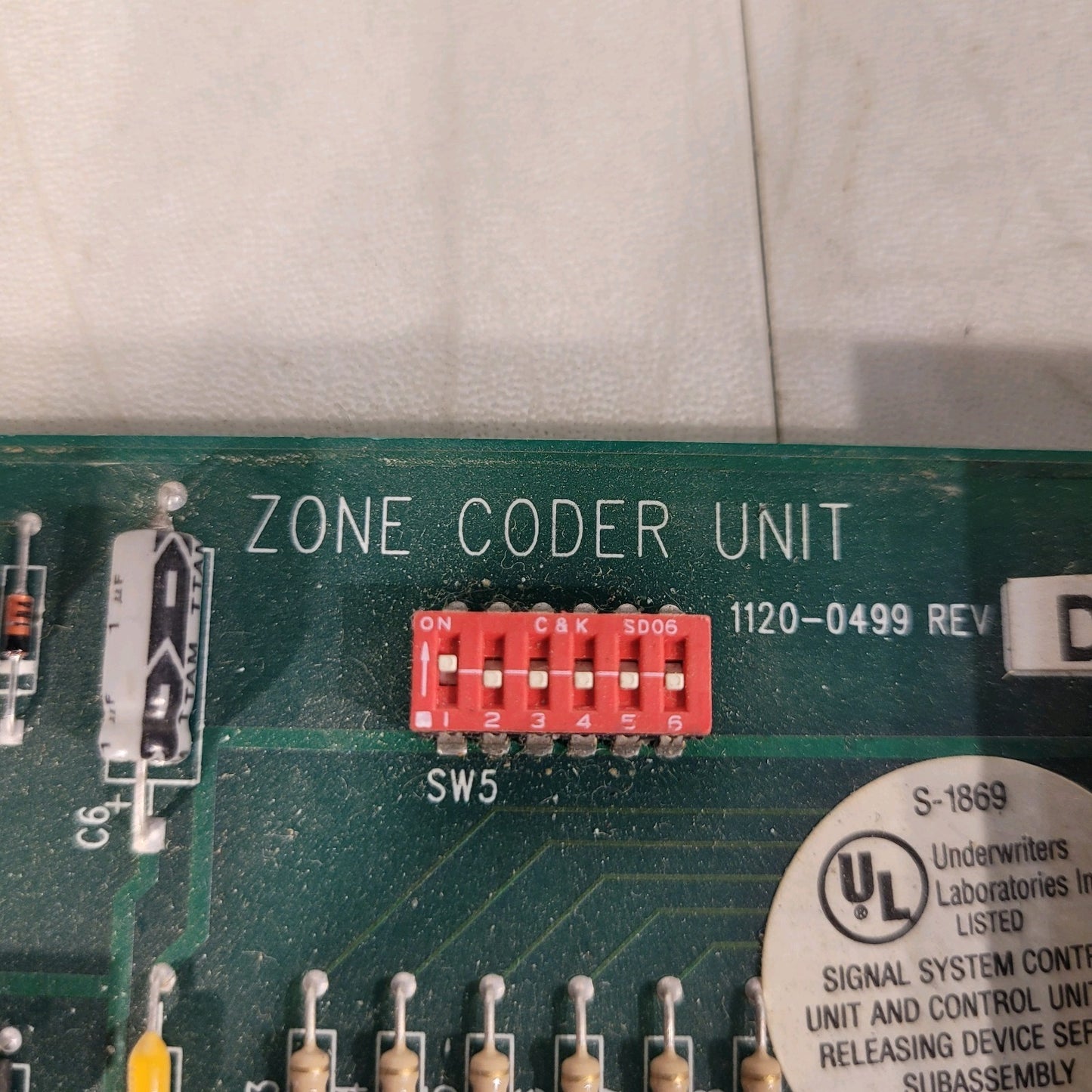 FCI Remote Zone Coder Unit 1120-0499 Revision D 8 Channel