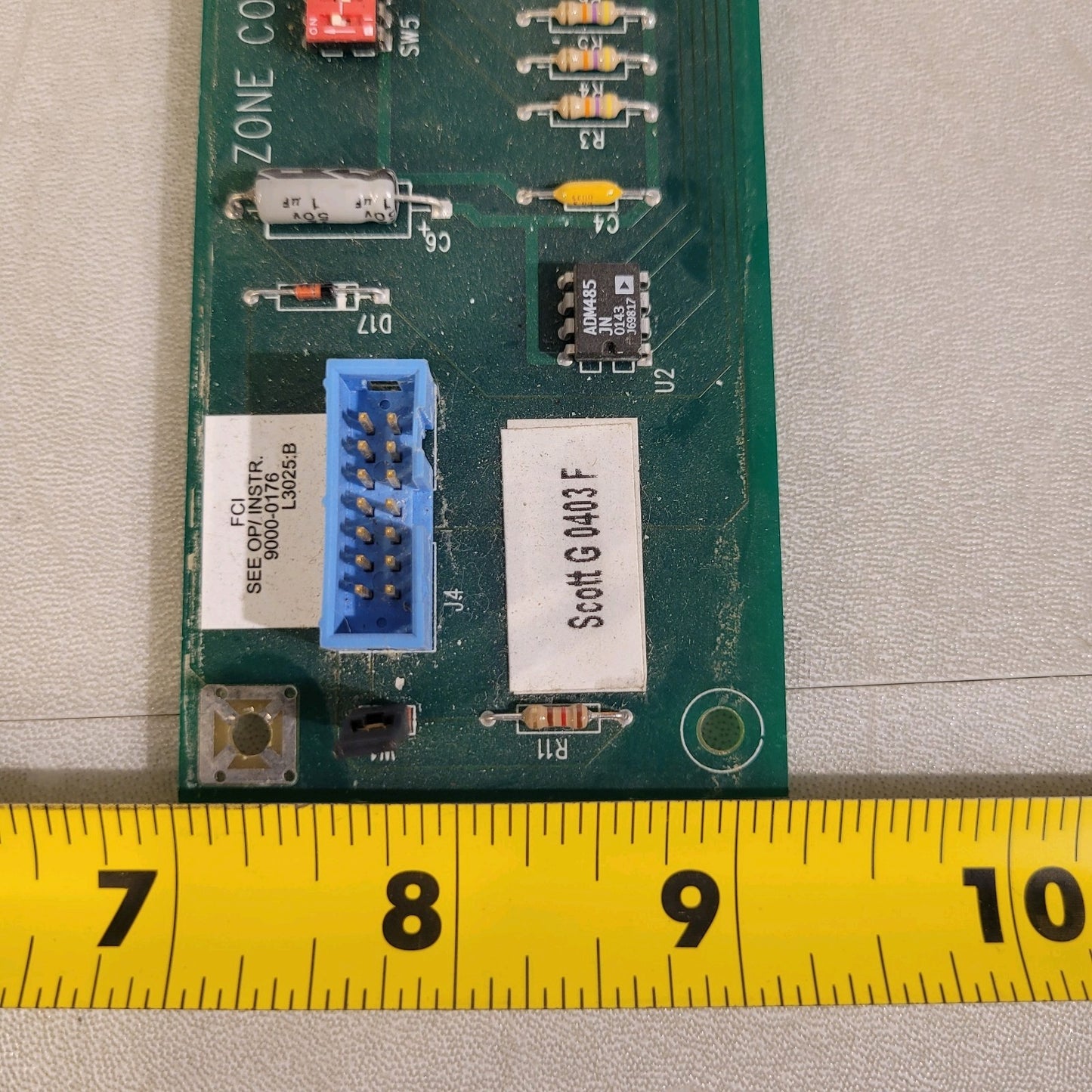 FCI Remote Zone Coder Unit 1120-0499 Revision D 8 Channel