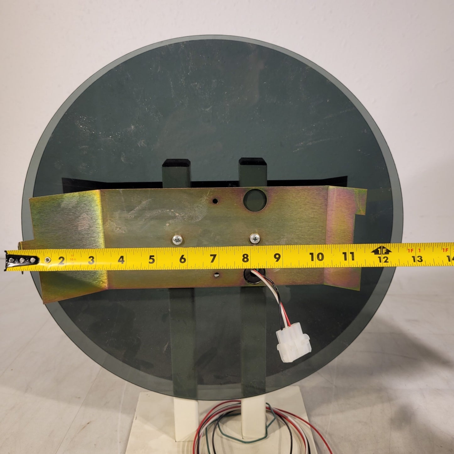 Telecor Double Sided Analog Clock Wall Mount 3-Pin Molex 14.25" diameter