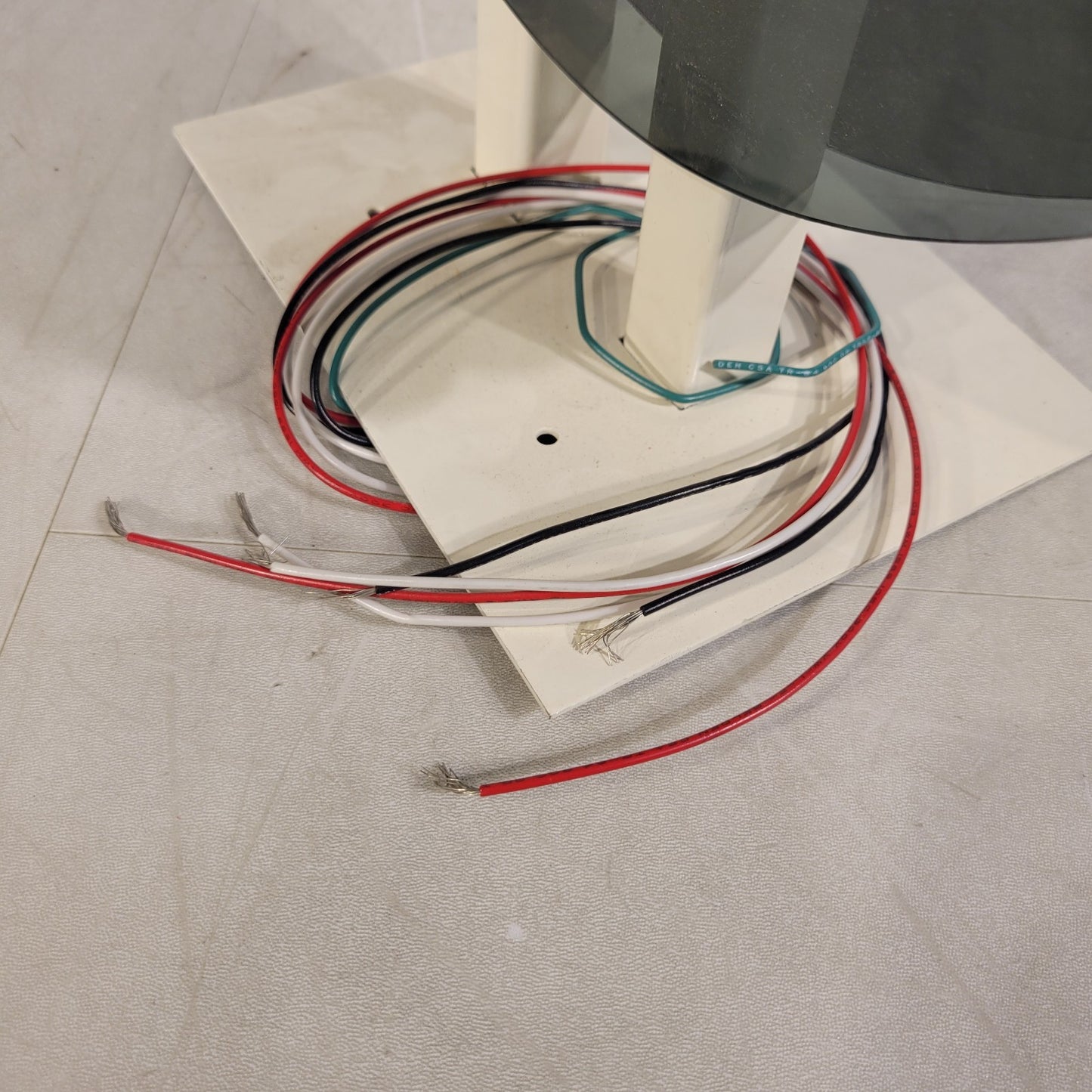 Telecor Double Sided Analog Clock Wall Mount 3-Pin Molex 14.25" diameter
