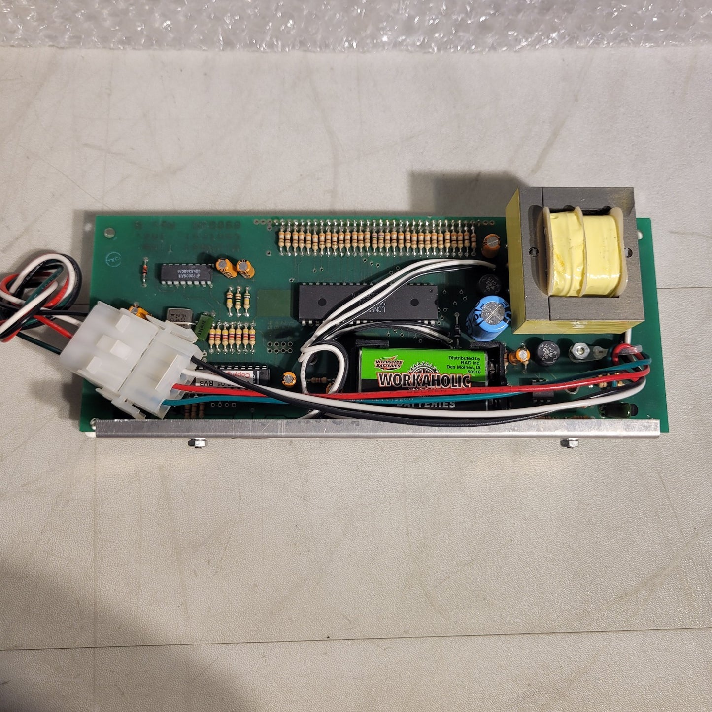 Telecor 2420-F Digital Clock Faceplate Midwest Time Control Digital Clock