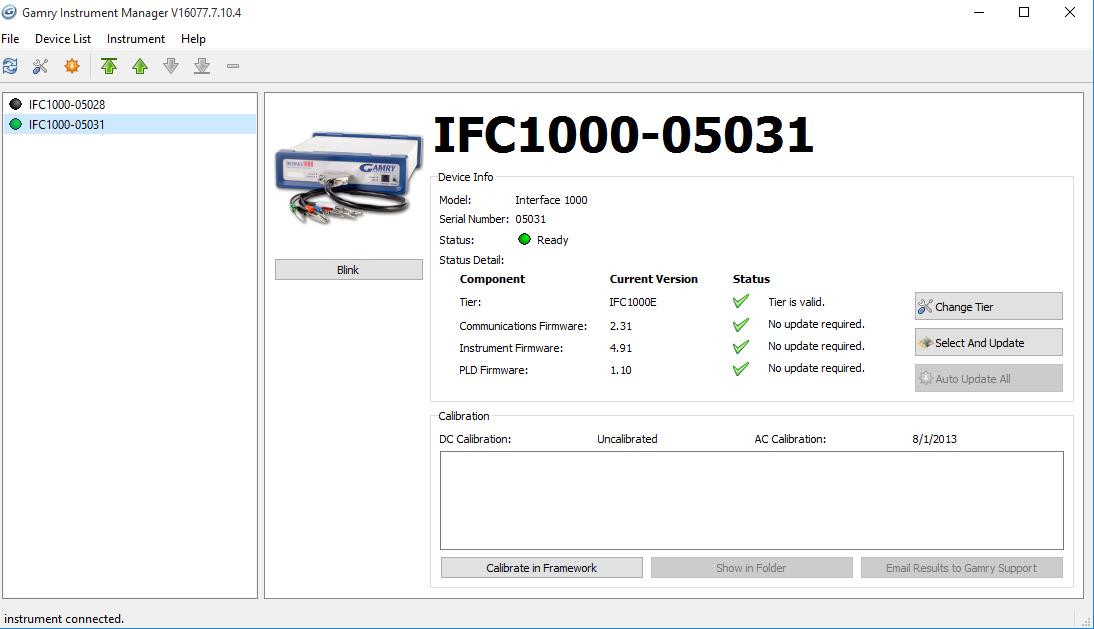 Gamry Interface 1000E Poteniostat Galvanostat ZRA with Software and Accessories