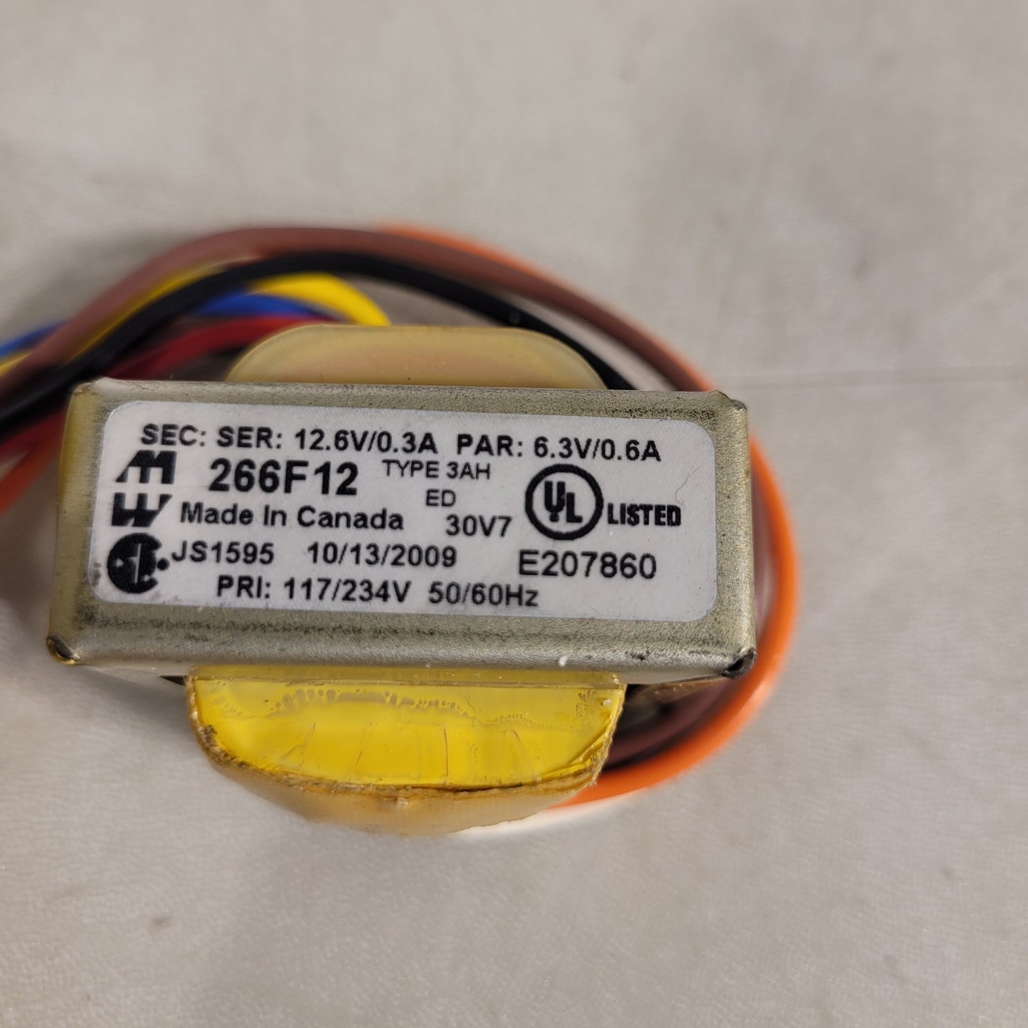 Hammond 266F12 Power Transformer, 12.6V/0.3ASeries, 6.3V/0.6A Parallel