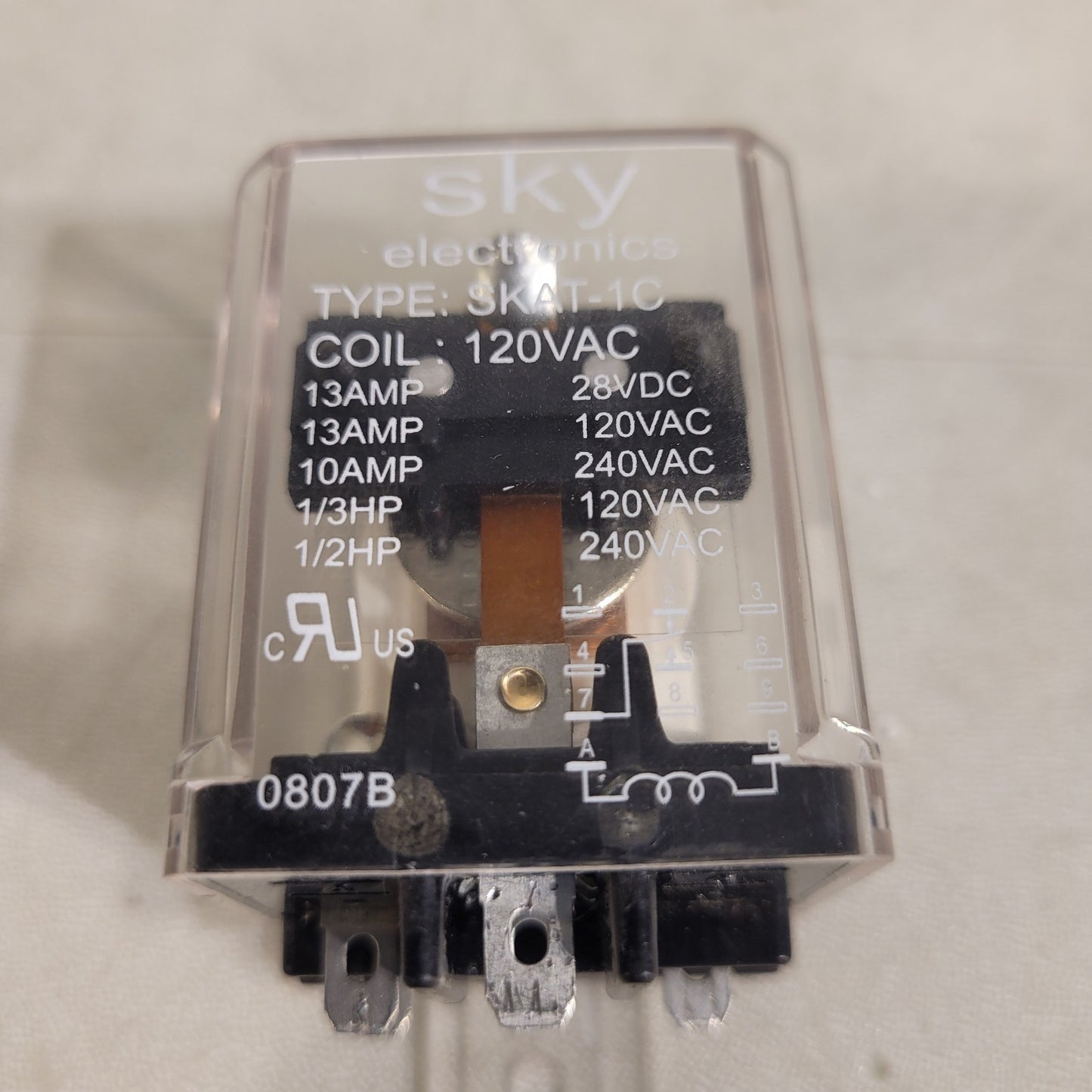 Sky Electronics SKAT-1C 13A 28VDC or 240VAC Coil: 120VAC