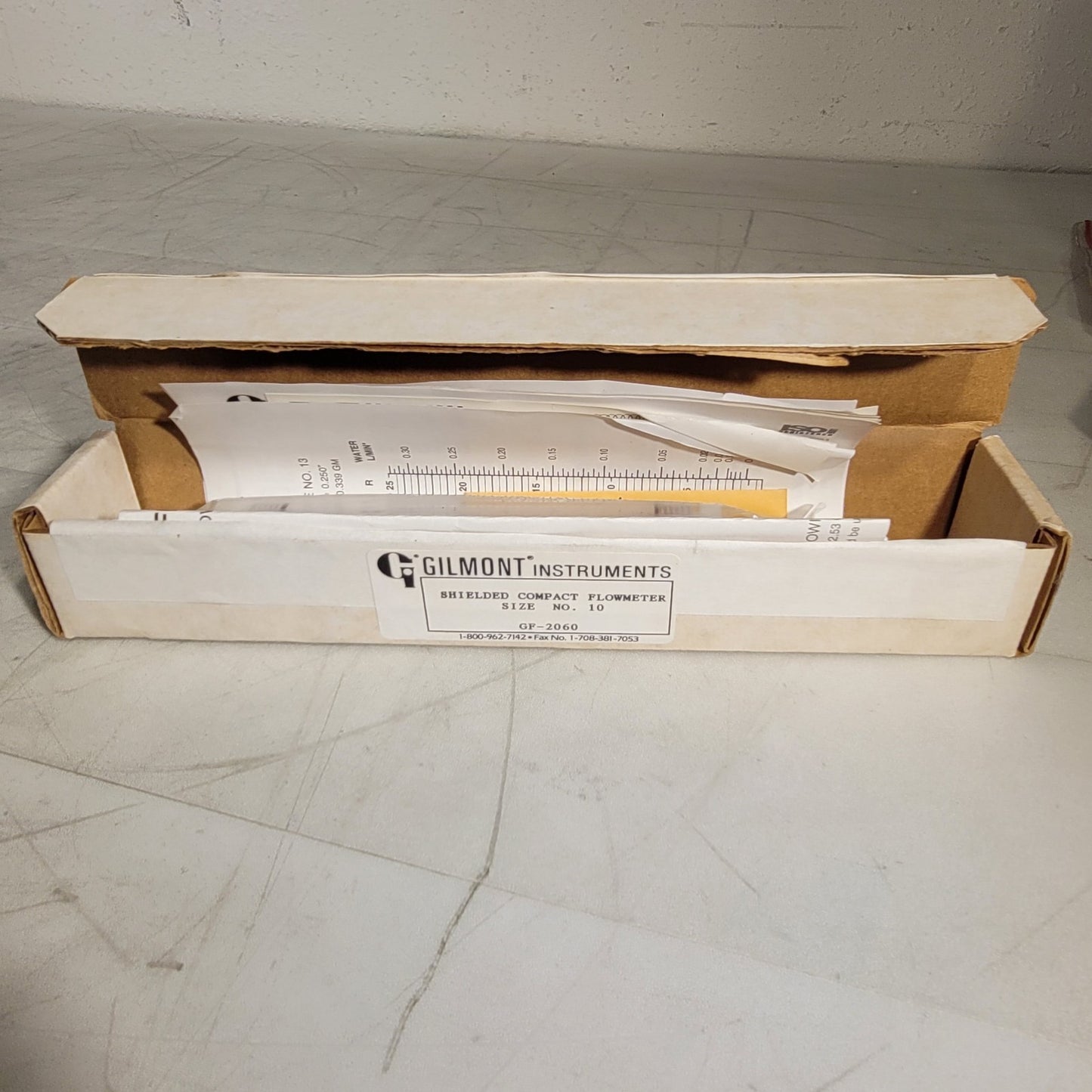 Gilmont GF-2060 Shielded Compact Flowmeter Size No.10 Size "10" 1/4IN NPTM Ports