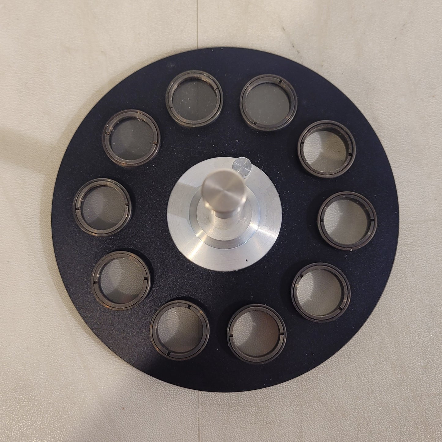 Spindler and Hoyer Resazurin ND Filter Wheel Neutral Density 10-Place Rotating