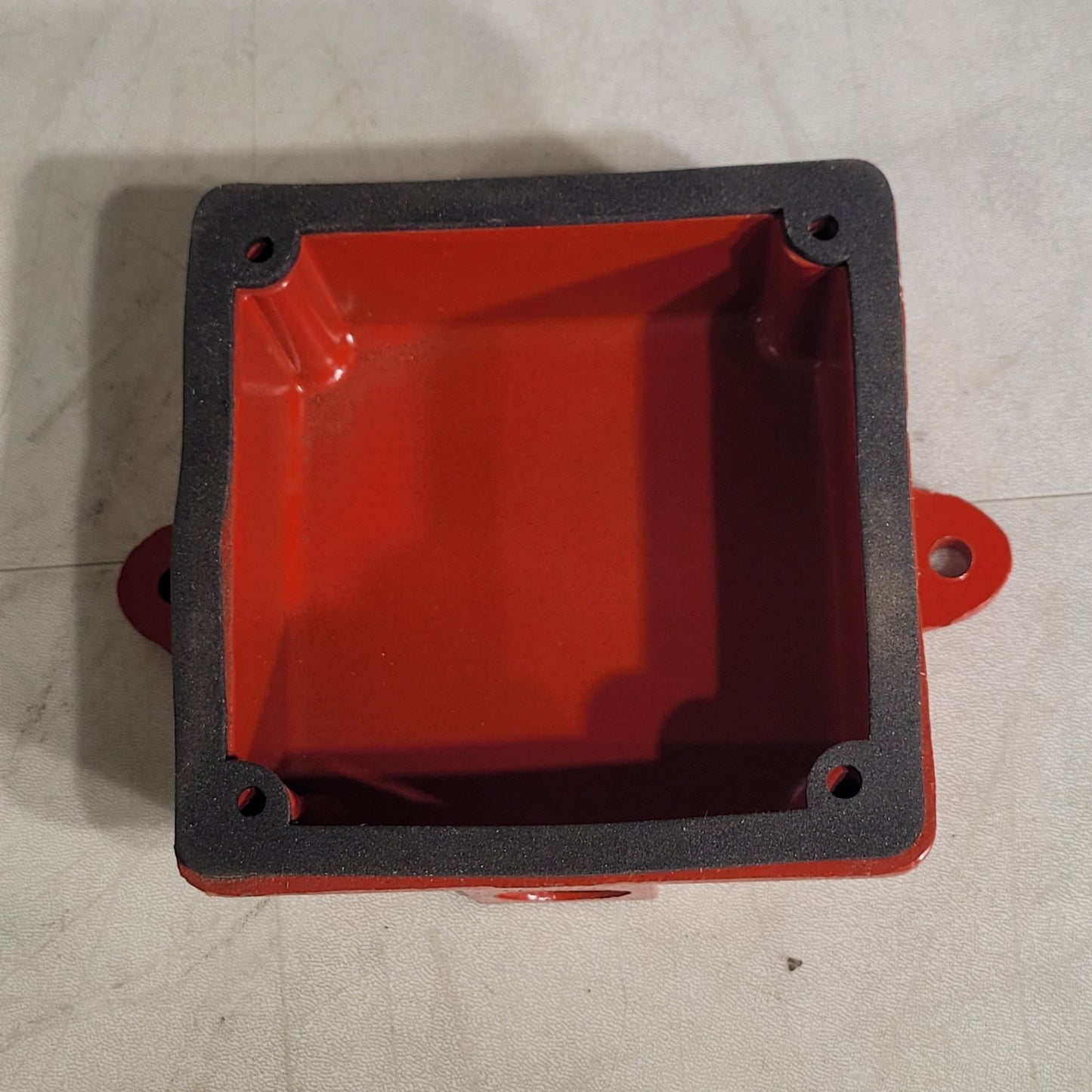 Fire Alarm Bell Waterproof Back Box For Fire Alarms Red Metal Steel