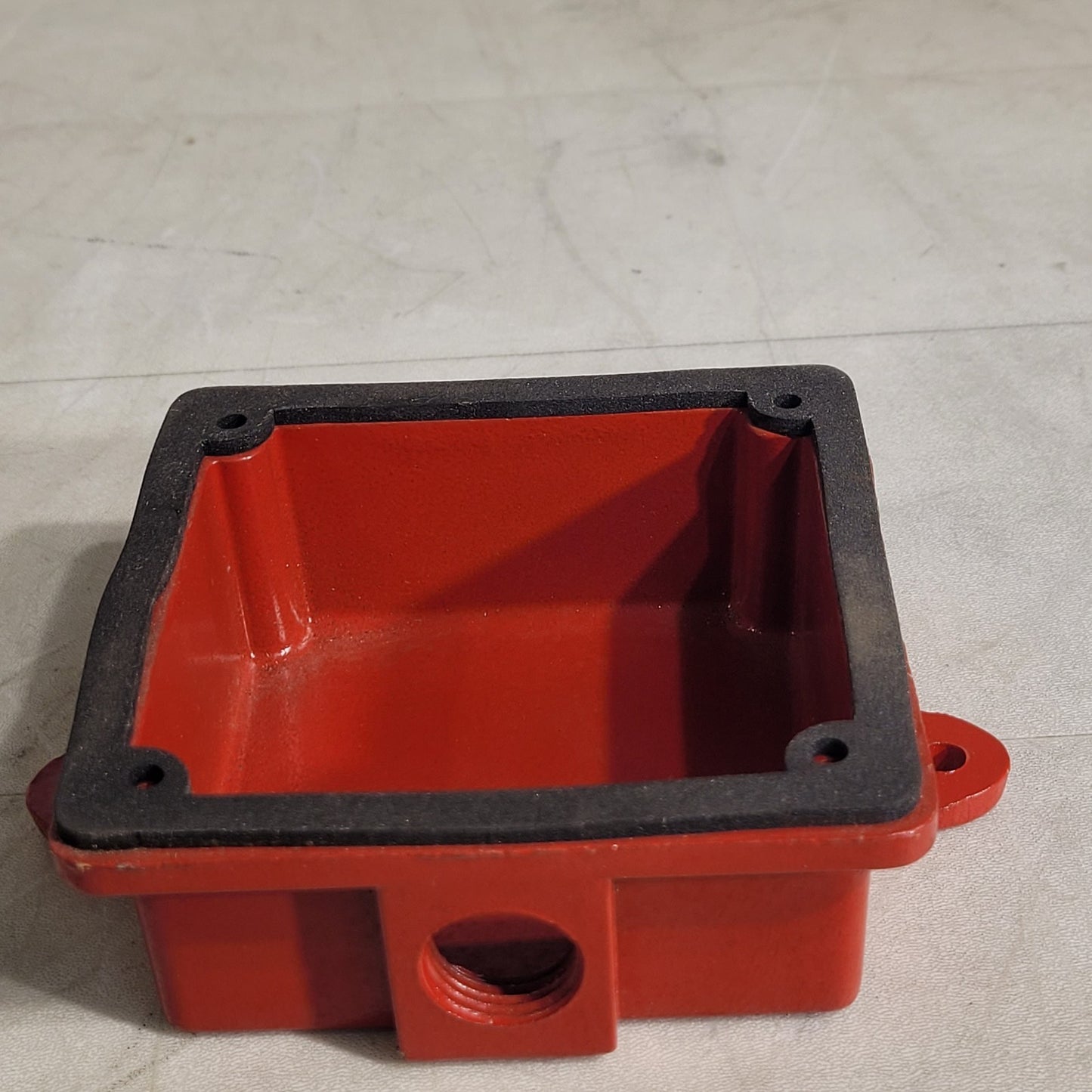 Fire Alarm Bell Waterproof Back Box For Fire Alarms Red Metal Steel