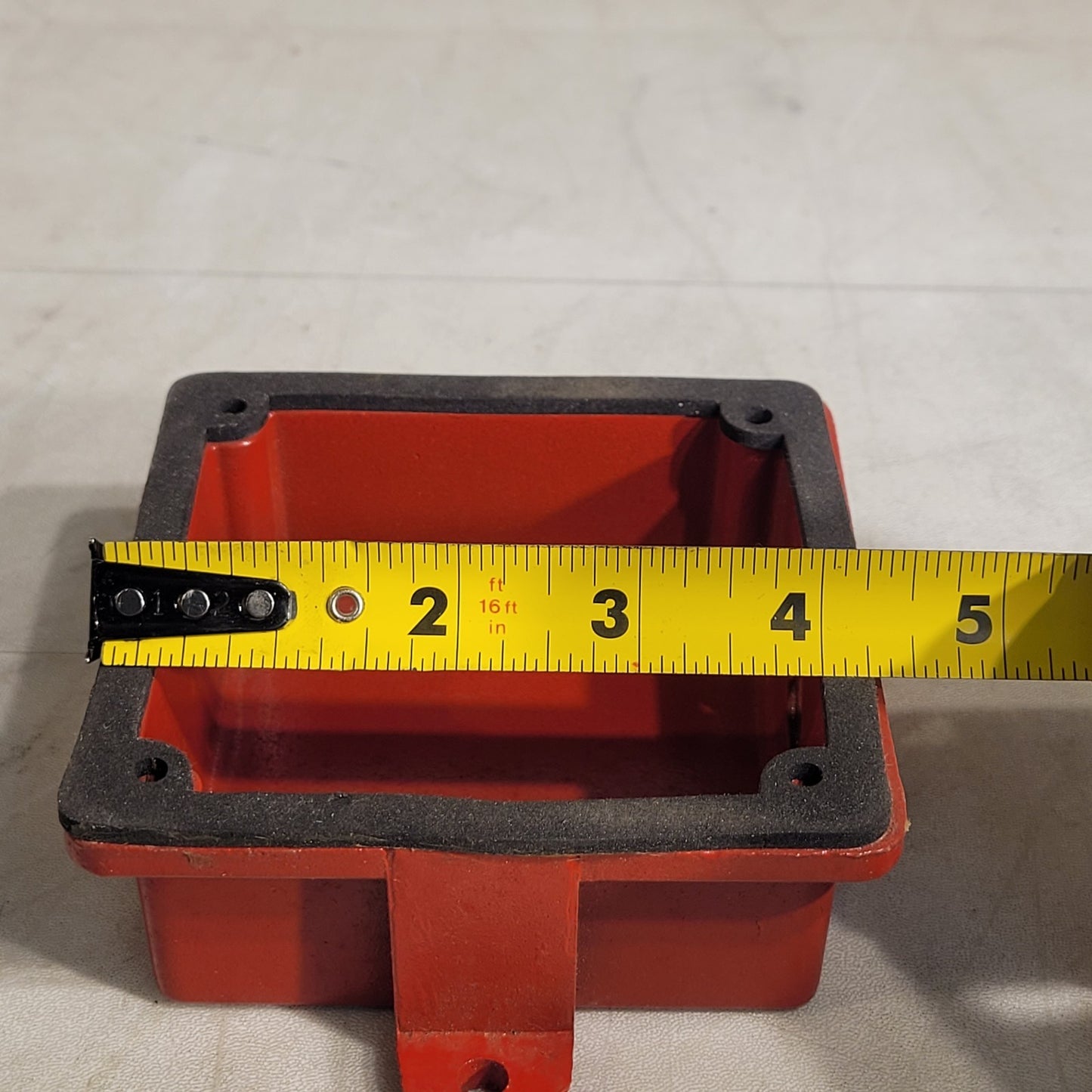 Fire Alarm Bell Waterproof Back Box For Fire Alarms Red Metal Steel