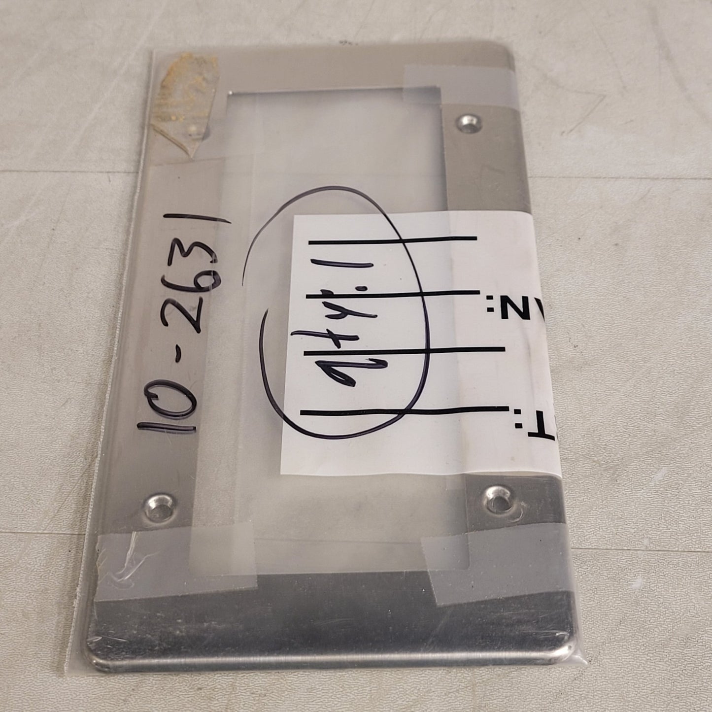 10-2631 Faceplate Mounting Plate Stainless Steel 9-7/5" x 4-1/2