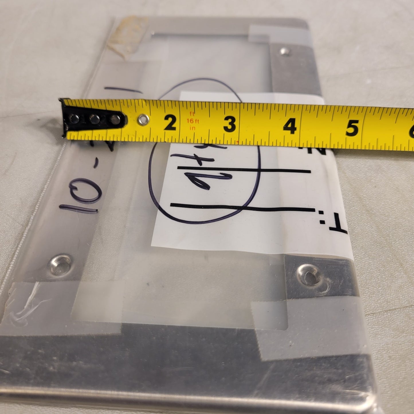 10-2631 Faceplate Mounting Plate Stainless Steel 9-7/5" x 4-1/2