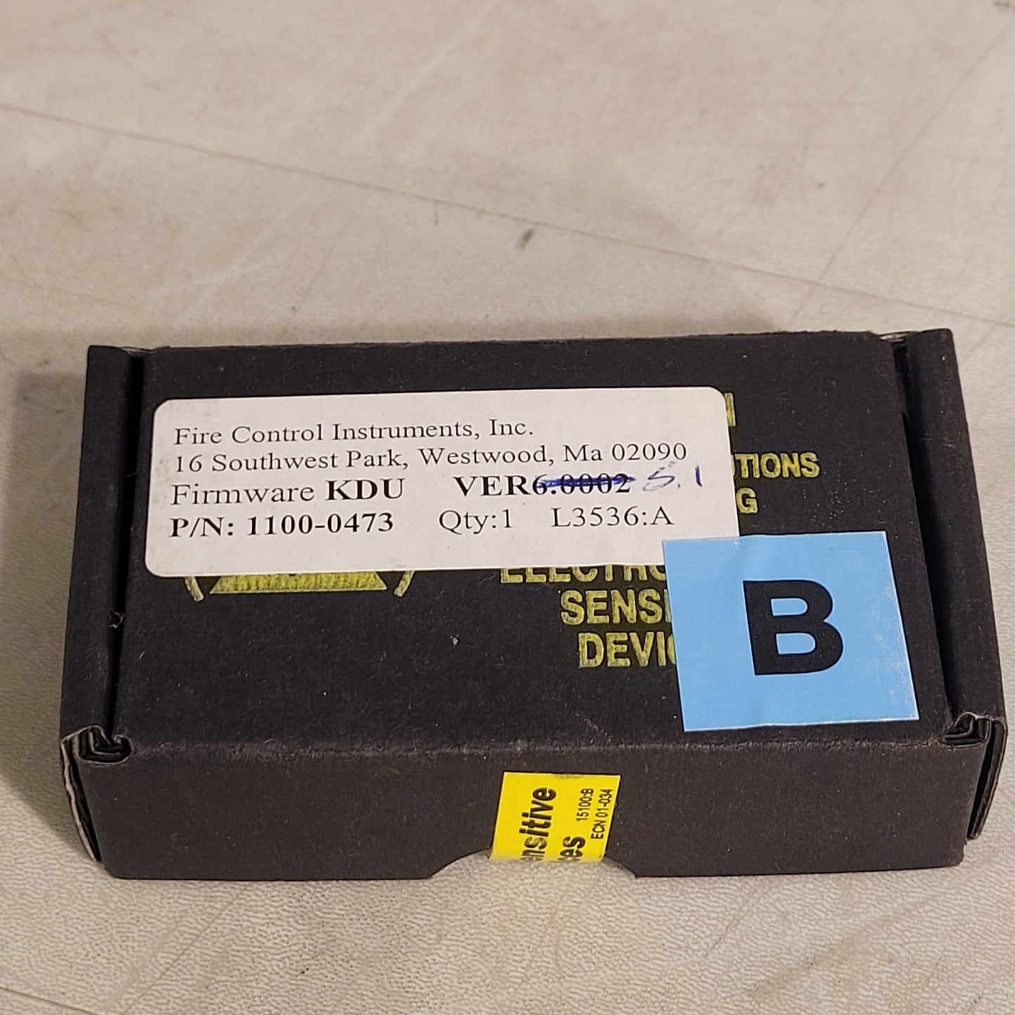 FCI 7200 KDU Ver. 5.1 Firmware Chip Honeywell Fire Control Instruments