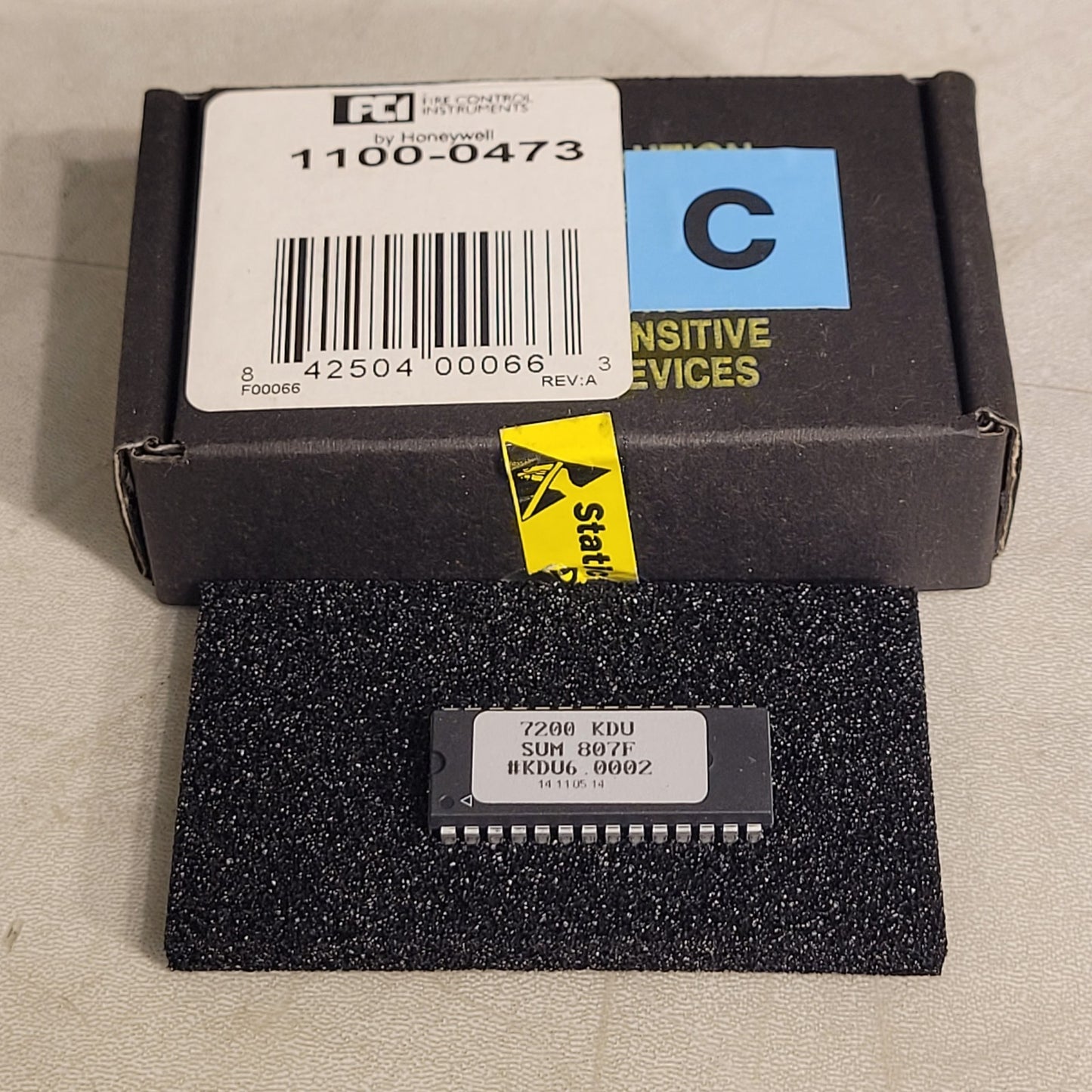 FCI 7200 KDU 807F 6.0002 REV A Firmware Chip Honeywell Fire Control Instruments