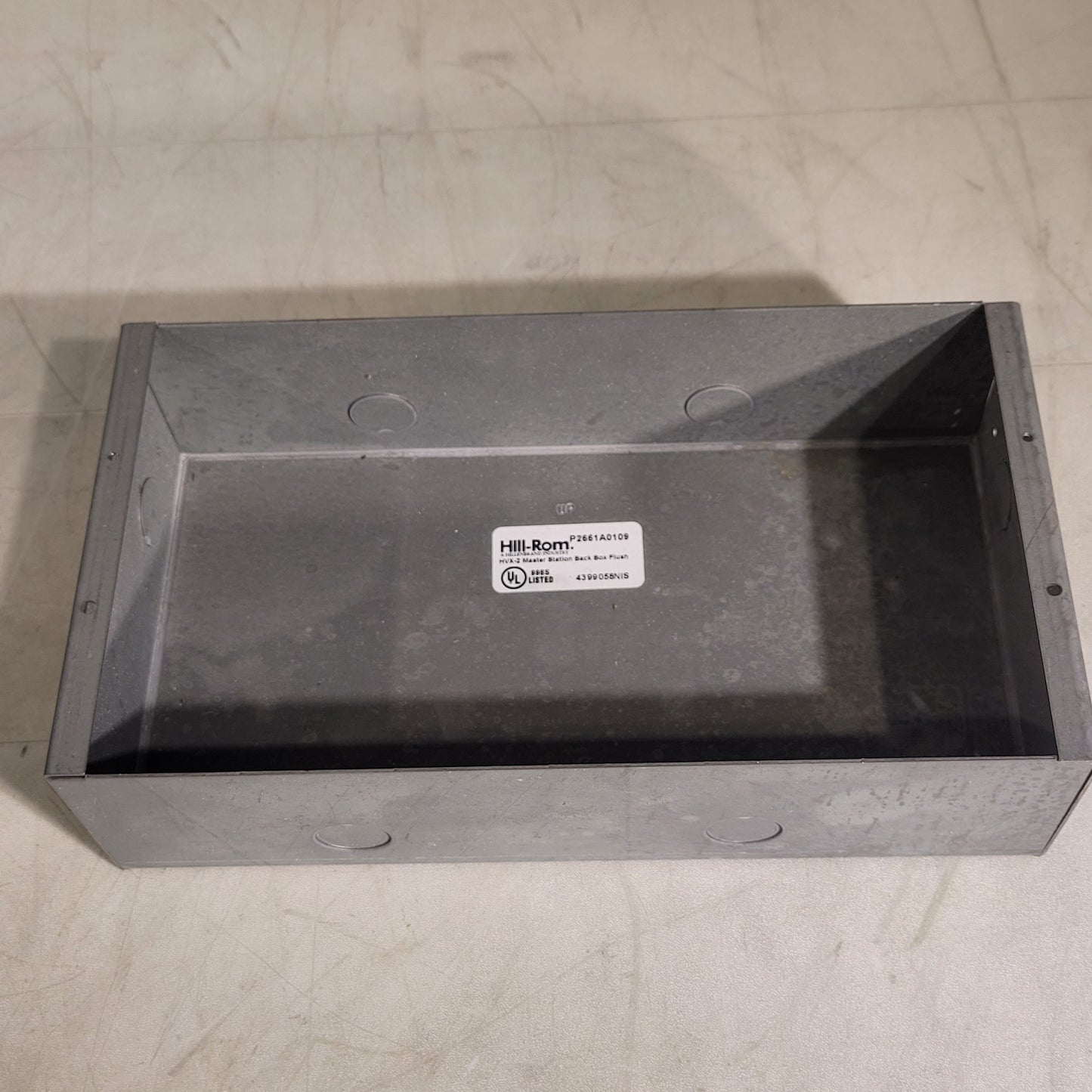 Hill-Rom HVX-2 Master Station Back Flush Metal Electrical Box 11-1/4" x 6" x 3"