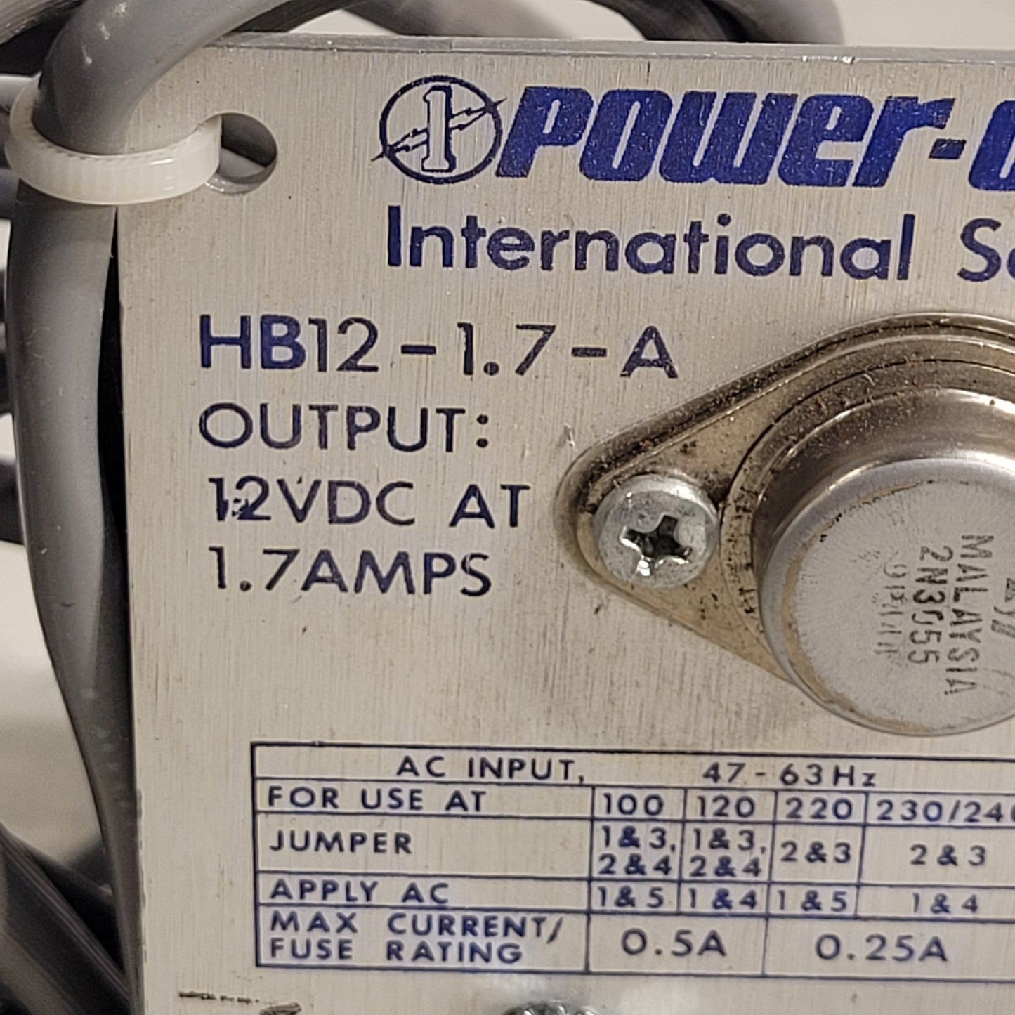 Keri Systems KPS-2 Power Supply HB12-1.7-A Output 12VDC 1.7A Power One