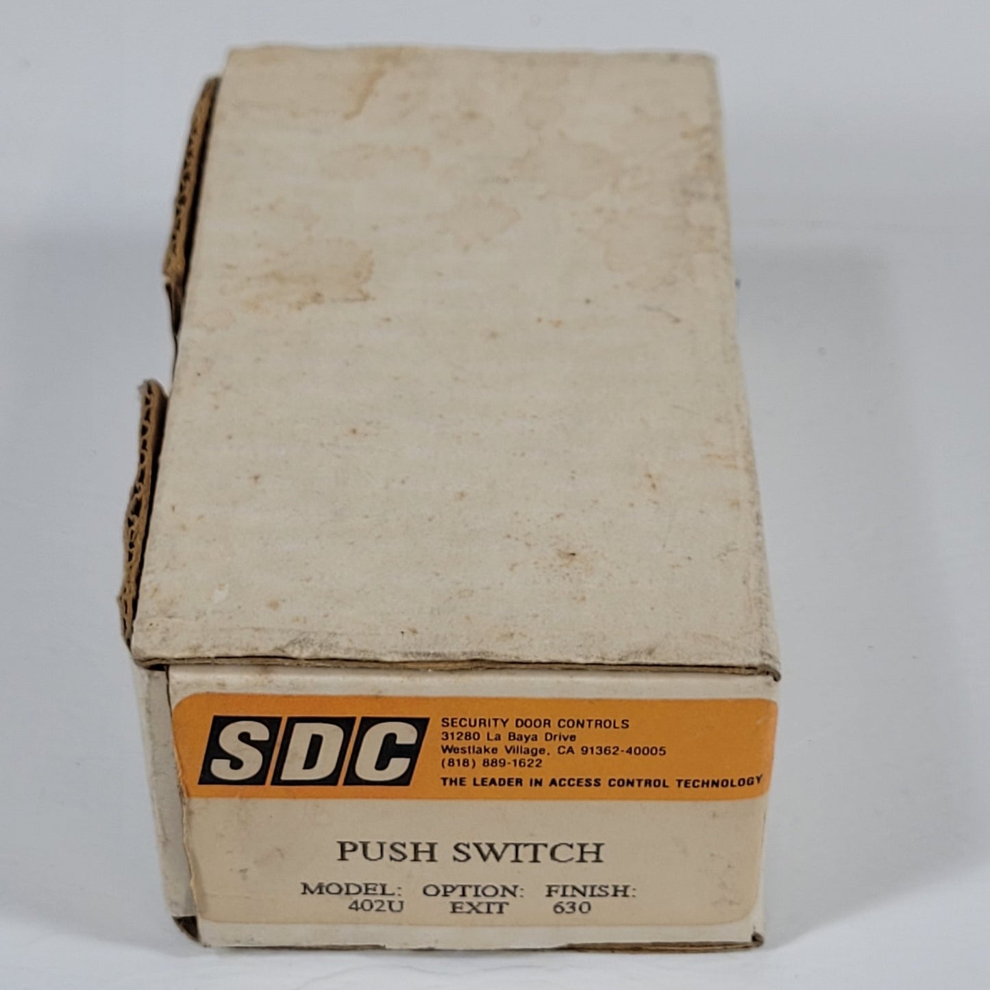 SDC 402U Exit Push Button Switch 5amps 125VAC Security Door Controls