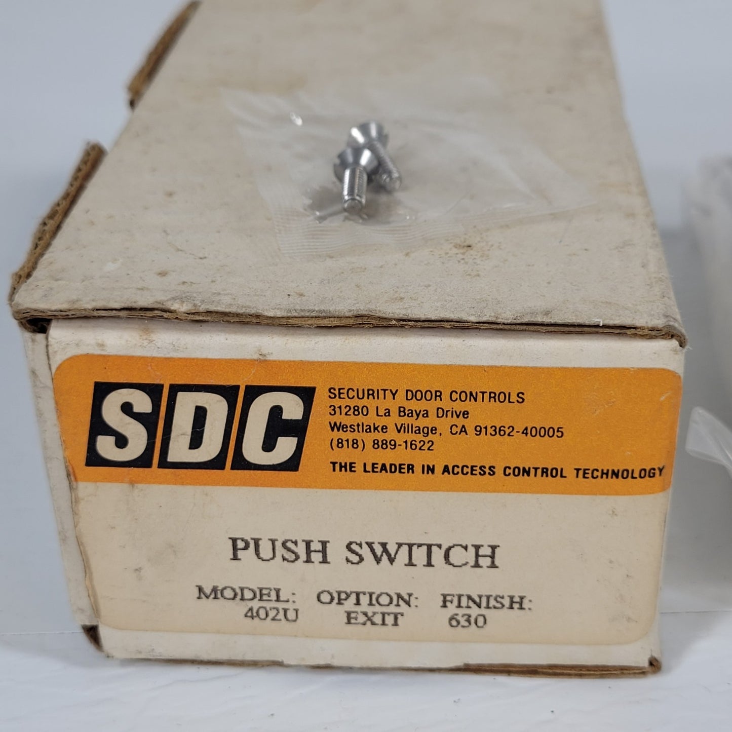 SDC 402U Exit Push Button Switch 5amps 125VAC Security Door Controls
