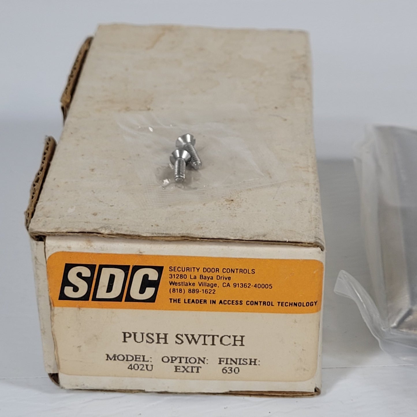 SDC 402U Exit Push Button Switch 5amps 125VAC Security Door Controls