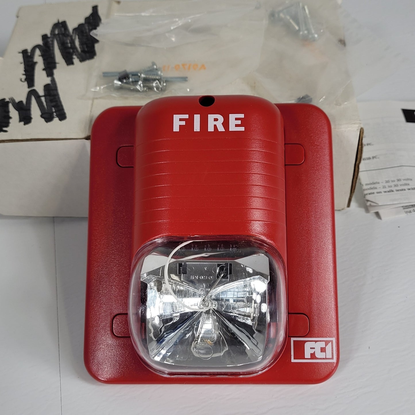 FCI Gamewell Spectralert S24110-FC Strobe 110cd 24V Red Wall Fire Honeywell
