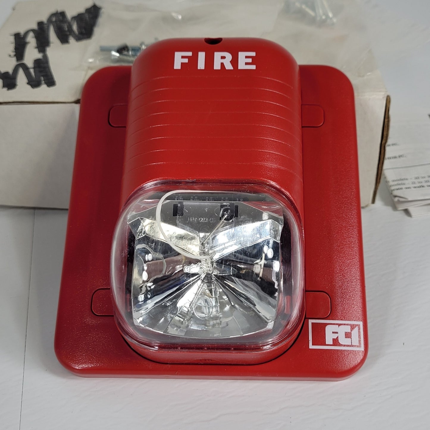 FCI Gamewell Spectralert S24110-FC Strobe 110cd 24V Red Wall Fire Honeywell