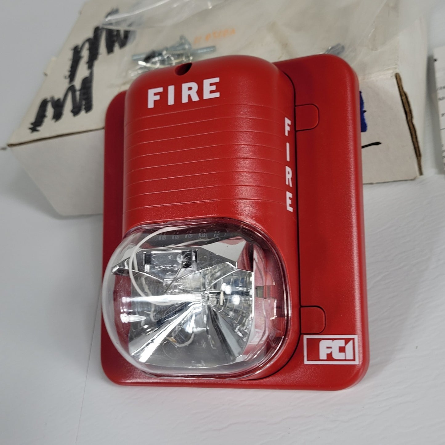 FCI Gamewell Spectralert S24110-FC Strobe 110cd 24V Red Wall Fire Honeywell