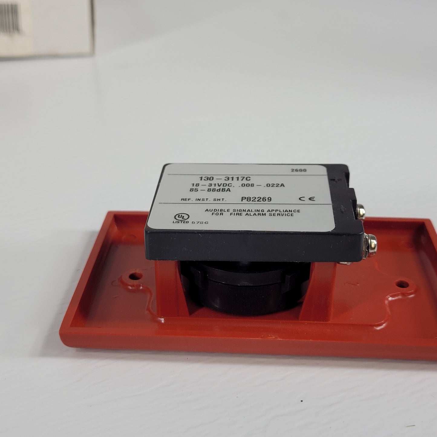 Gamewell FCI 130-3117C Fire Alarm Mini Horn Red Wheelock 85dBA