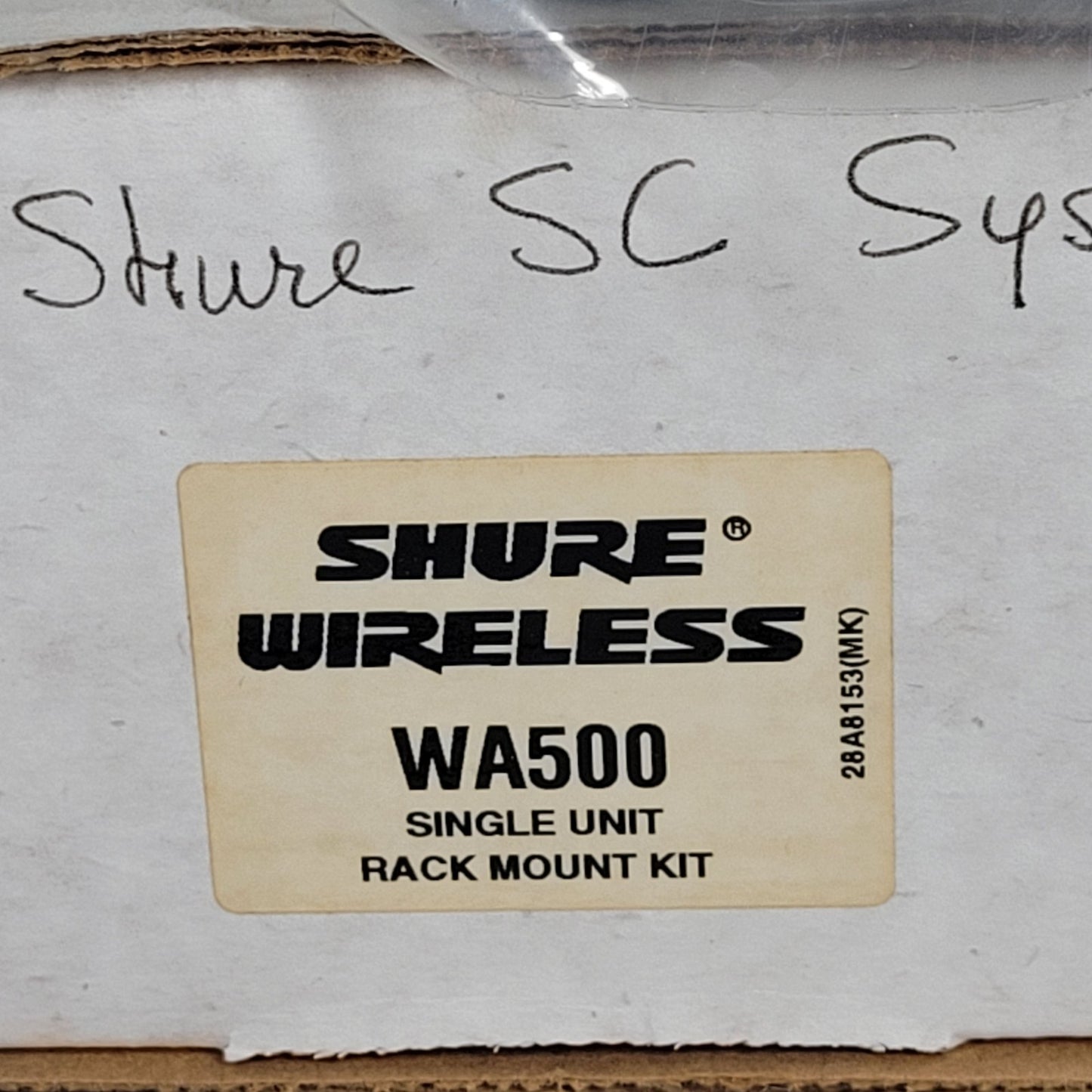 Shure Wireless WA500 Rack Kit for single SC LX UC receiver