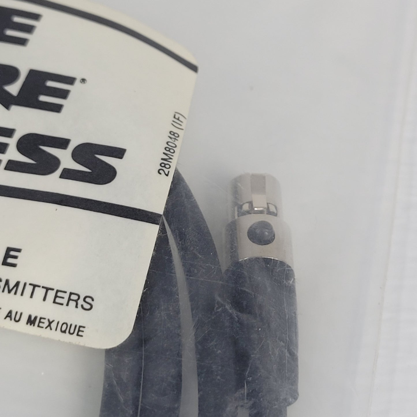 Shure Wireless WA300 Instrument Cable For Use With Body Unbalanced 1/4" to XLR