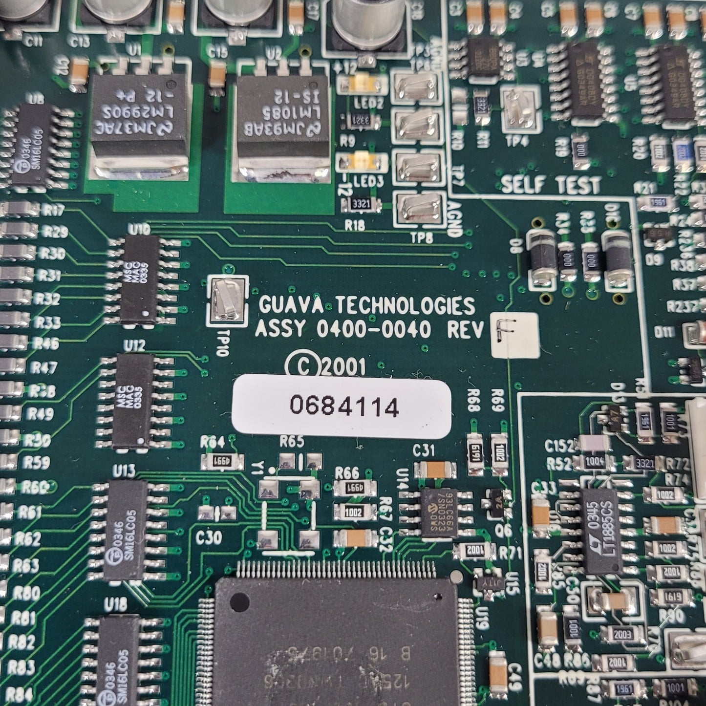 Guava Technologies 0684114 Circuit Board ASSY 0400-0040 REV F With DAQCard-1200