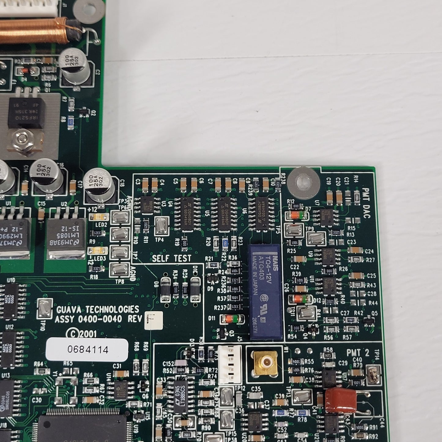 Guava Technologies 0684114 Circuit Board ASSY 0400-0040 REV F With DAQCard-1200