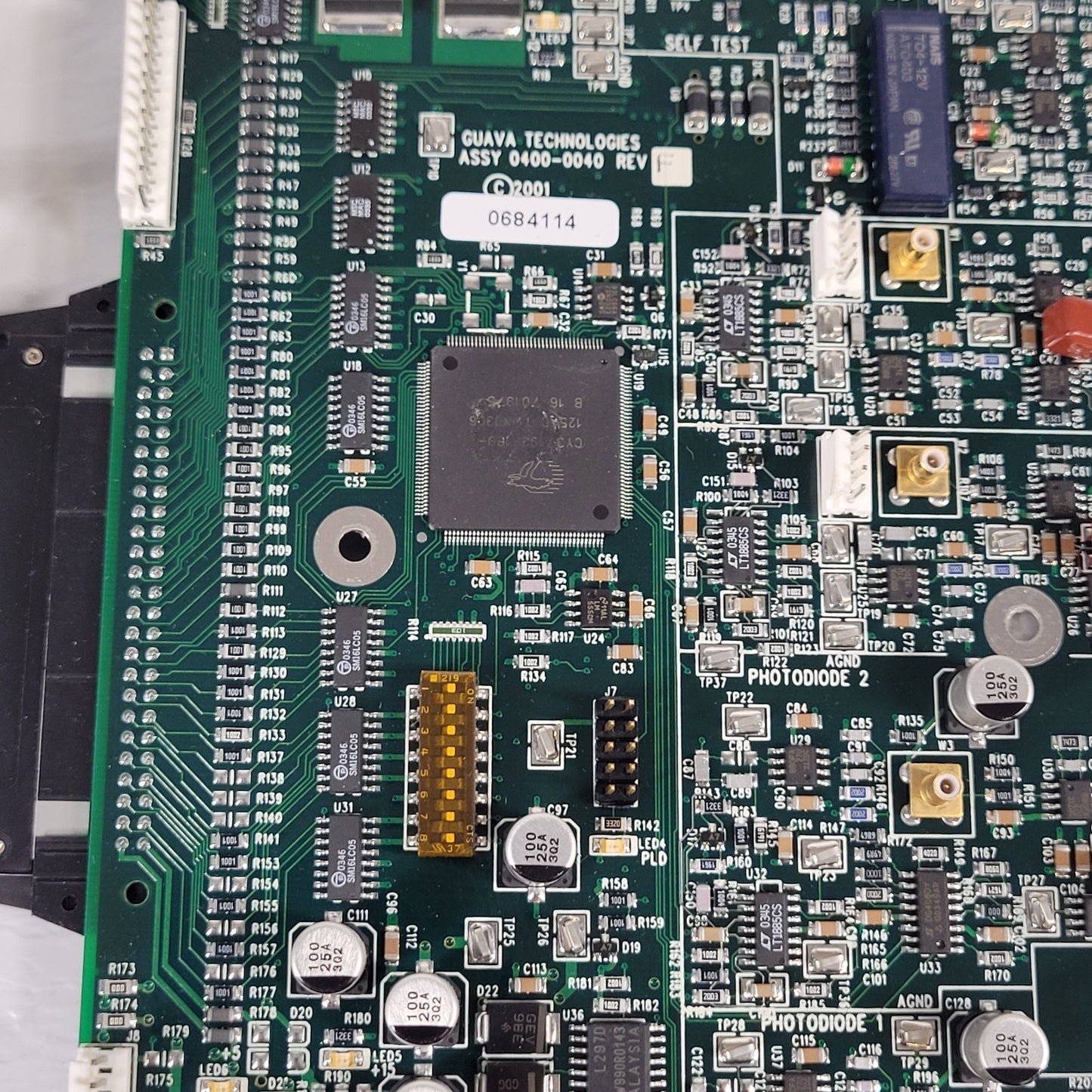 Guava Technologies 0684114 Circuit Board ASSY 0400-0040 REV F With DAQCard-1200