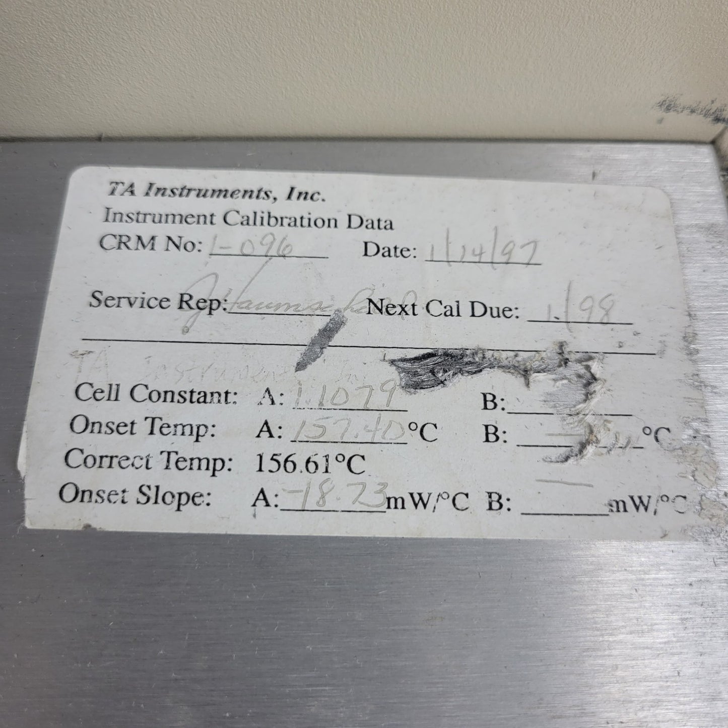 FOR PARTS TA Instruments 2920 Modulated DSC Heat Exchanger Thermal Analyst 2000