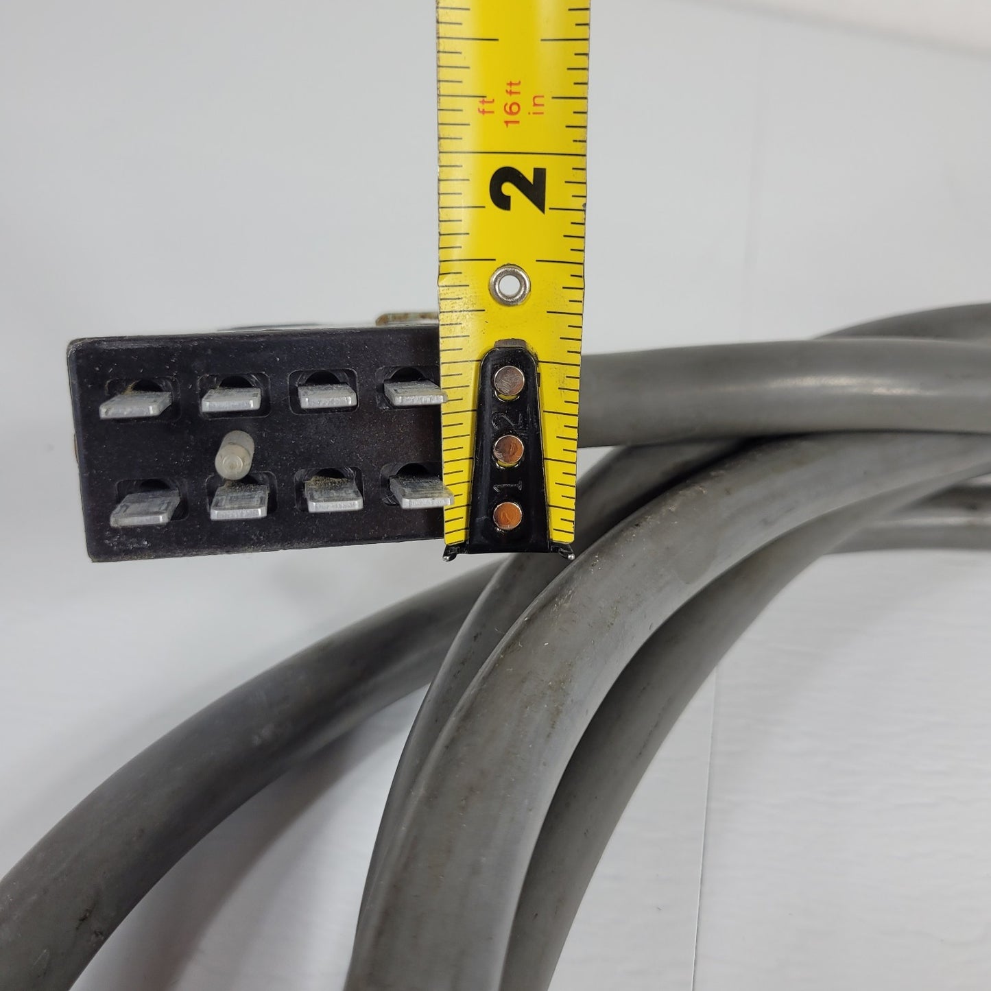 DuPont TA Instruments Power Cord 14ft Gray Sheath Heavy-Duty Cable 9-Pin