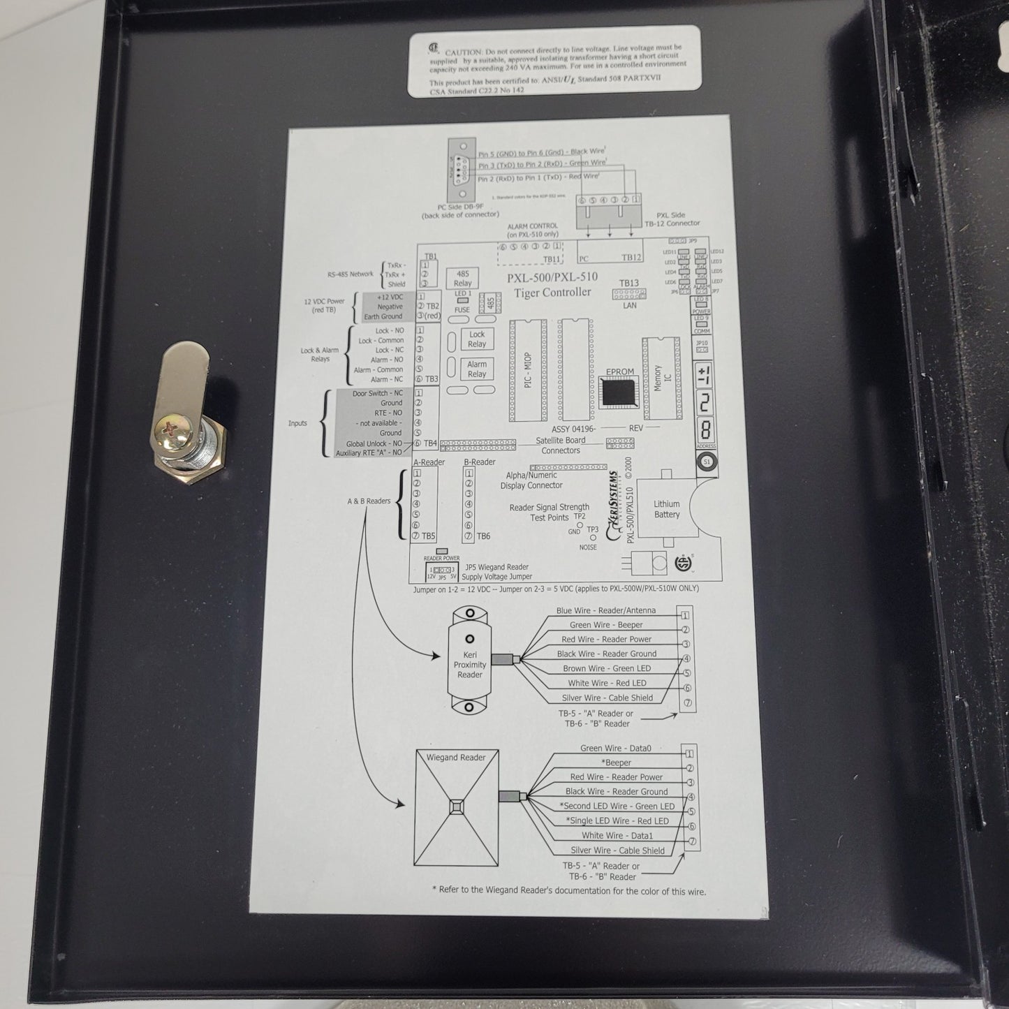 Keri PXL-500P SMT Tiger Controller w/ Metal Enclosure For Access Control Systems