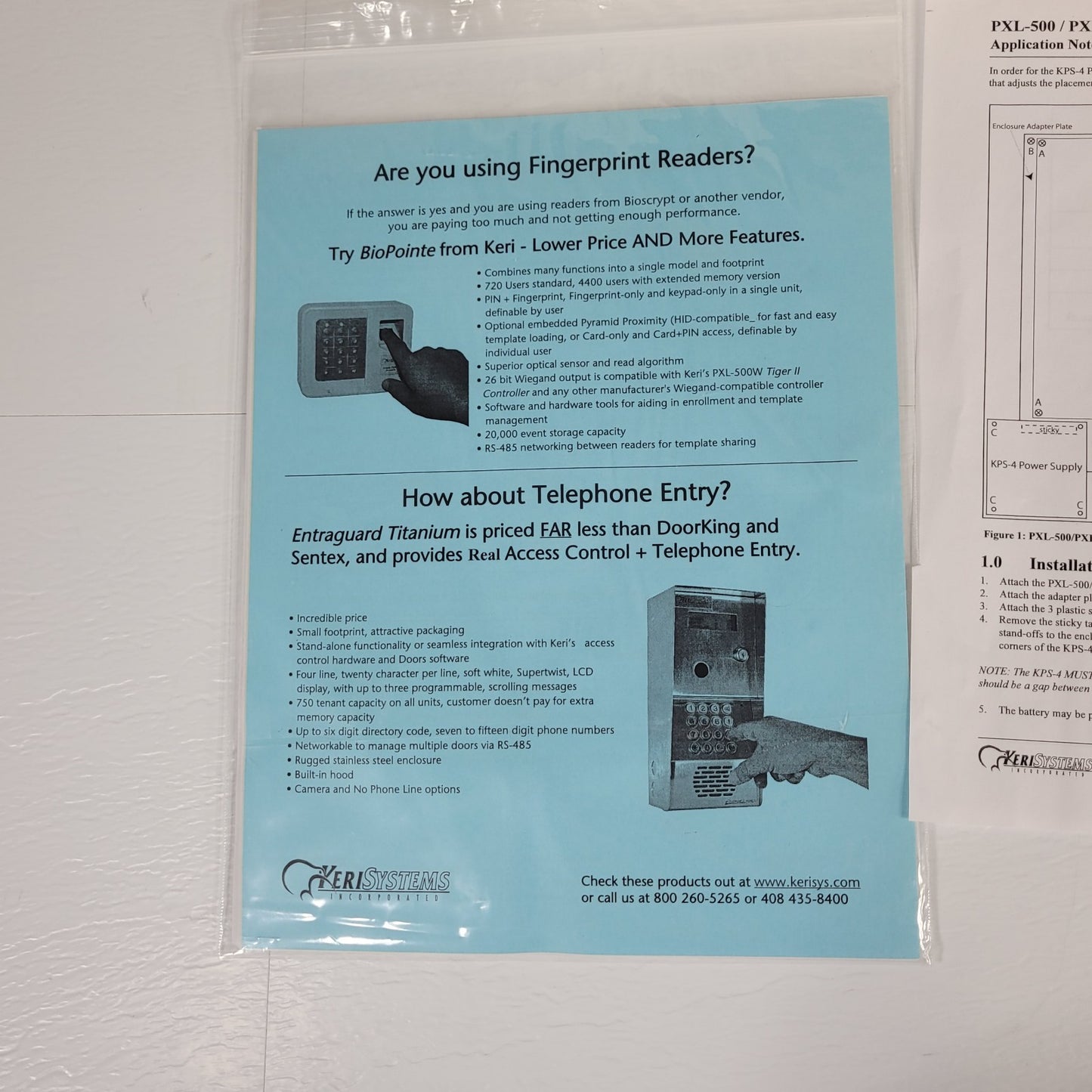 Keri PXL-500P SMT Tiger Controller w/ Metal Enclosure For Access Control Systems