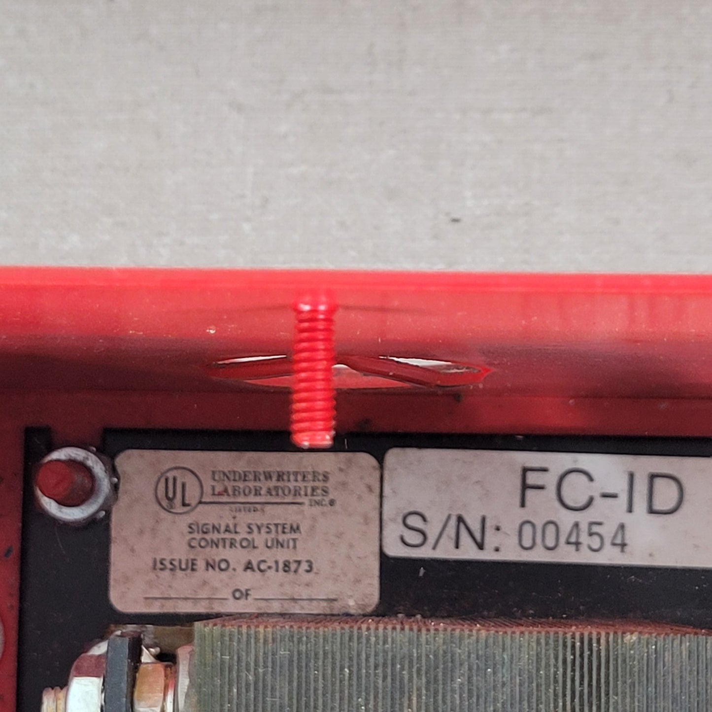 FCI Gamewell FCID Addressable Fire Alarm Control Panel Red FC-ID DLM 9000-0086