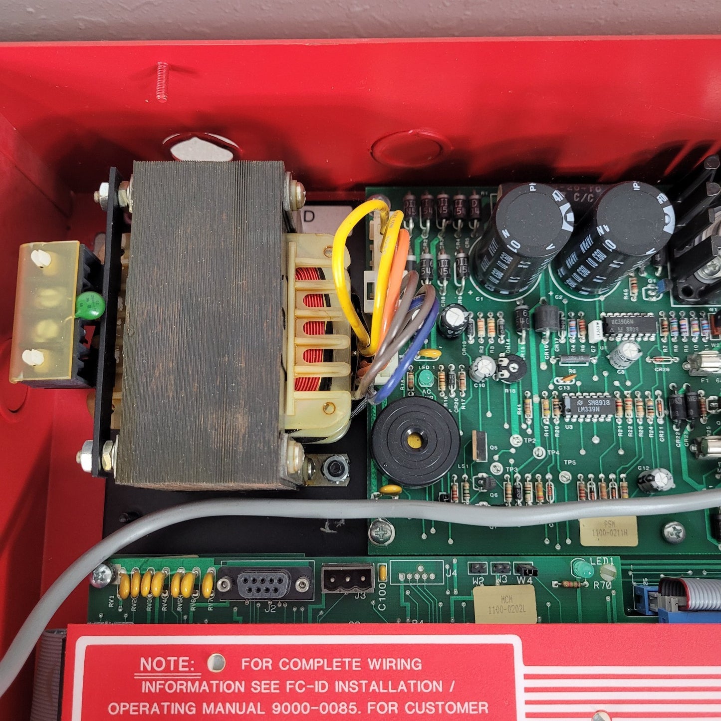 FCI Gamewell FCID Addressable Fire Alarm Control Panel Red FC-ID DLM 9000-0086