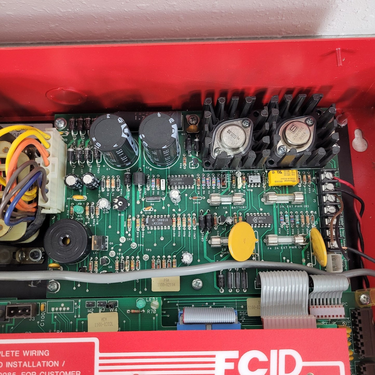 FCI Gamewell FCID Addressable Fire Alarm Control Panel Red FC-ID DLM 9000-0086
