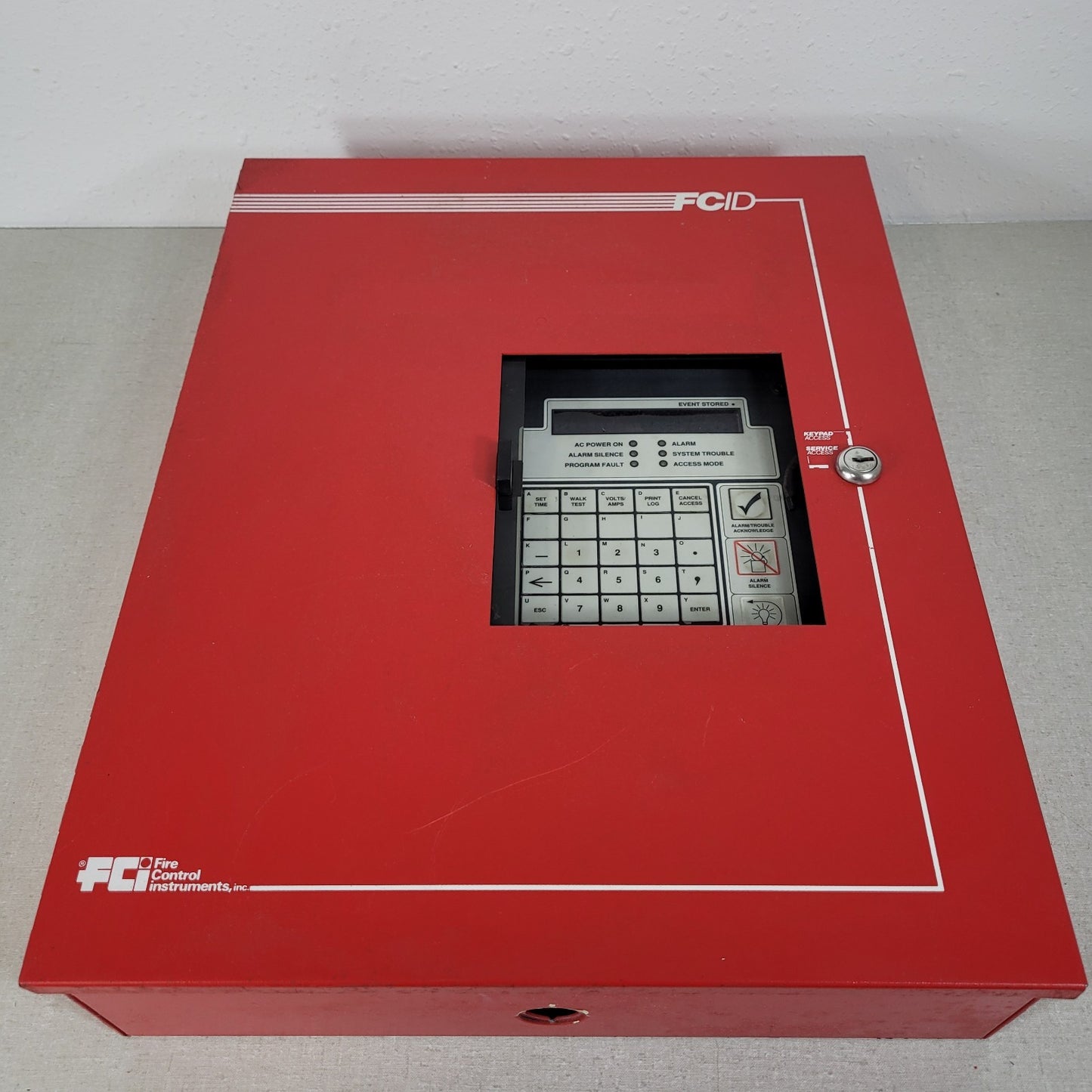 FCI Gamewell FCID Addressable Fire Alarm Control Panel Red FC-ID DLM 9000-0086